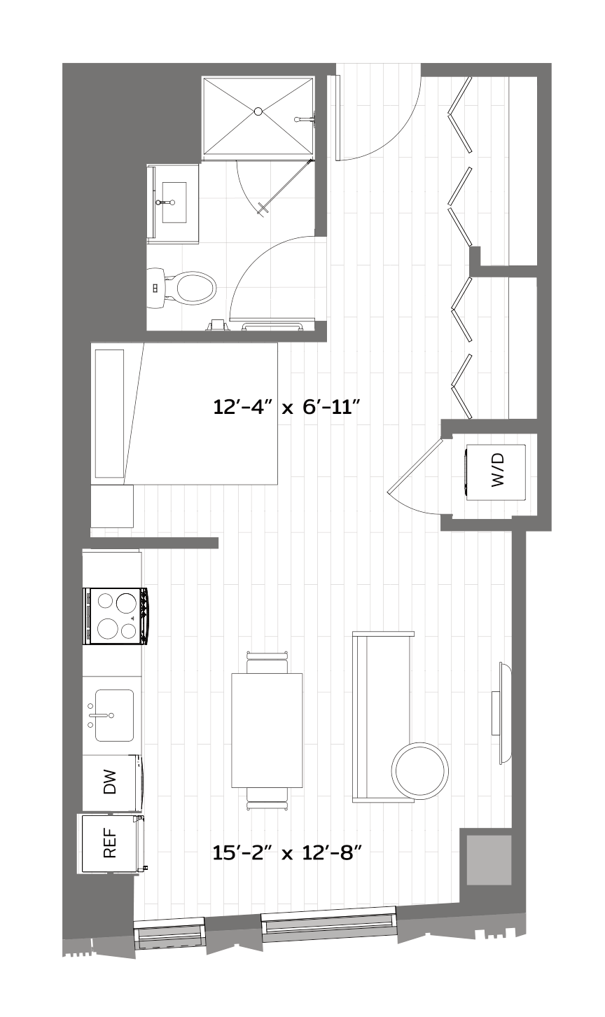 Floor Plan Image of Apartment Apt 2405