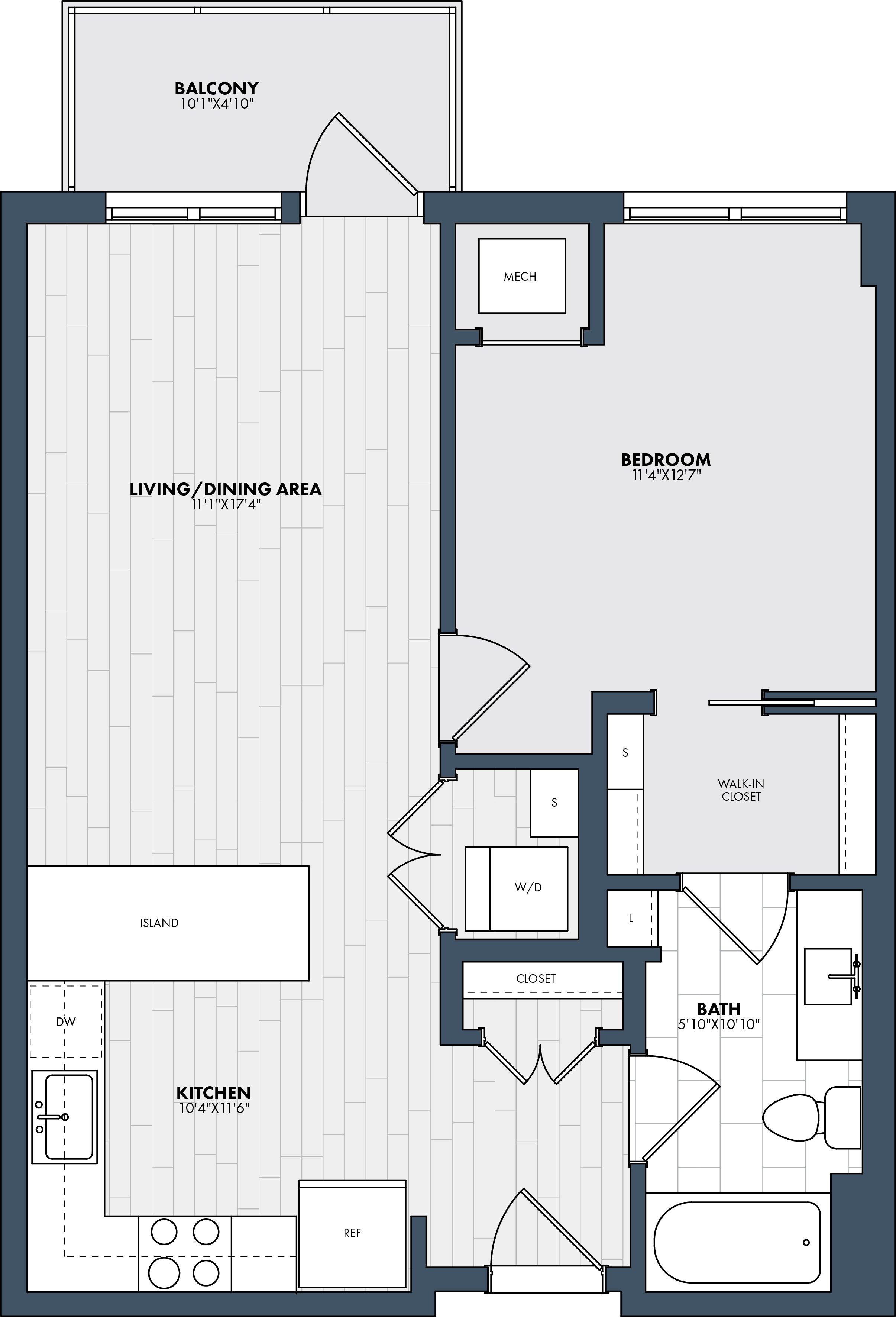 Floor Plan Image of Apartment Apt 207
