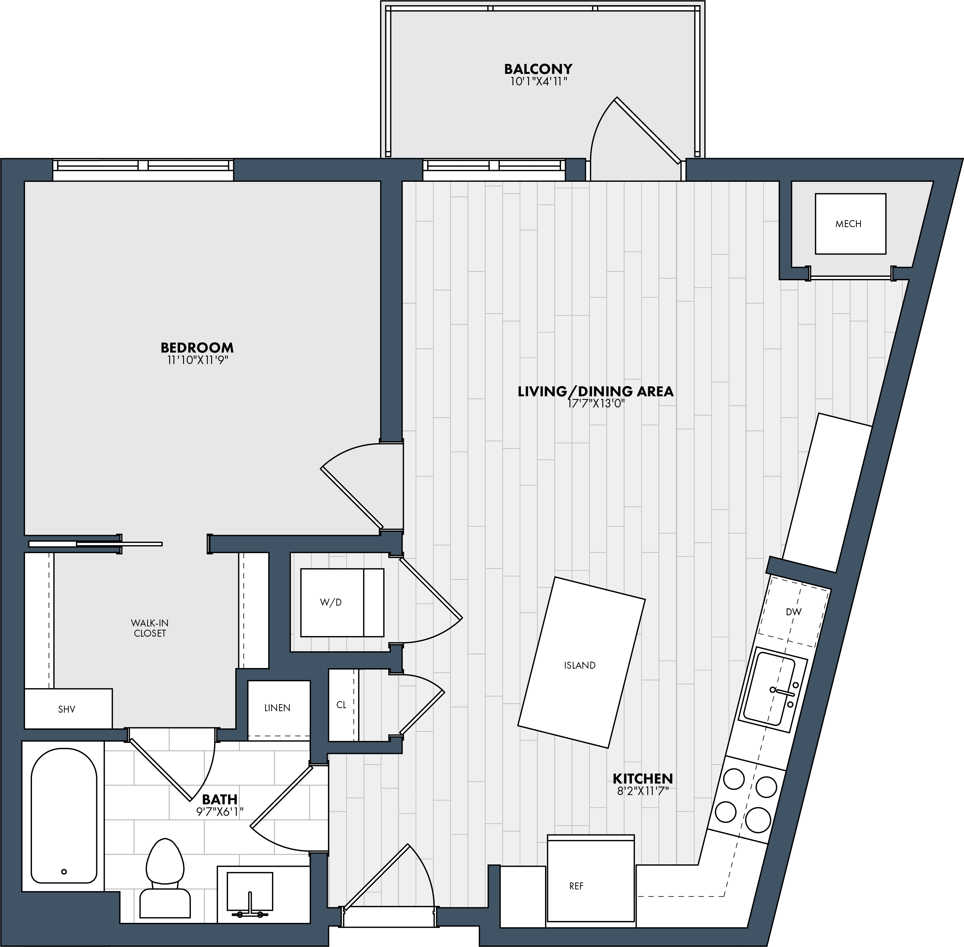 Floor Plan Image of Apartment Apt 228