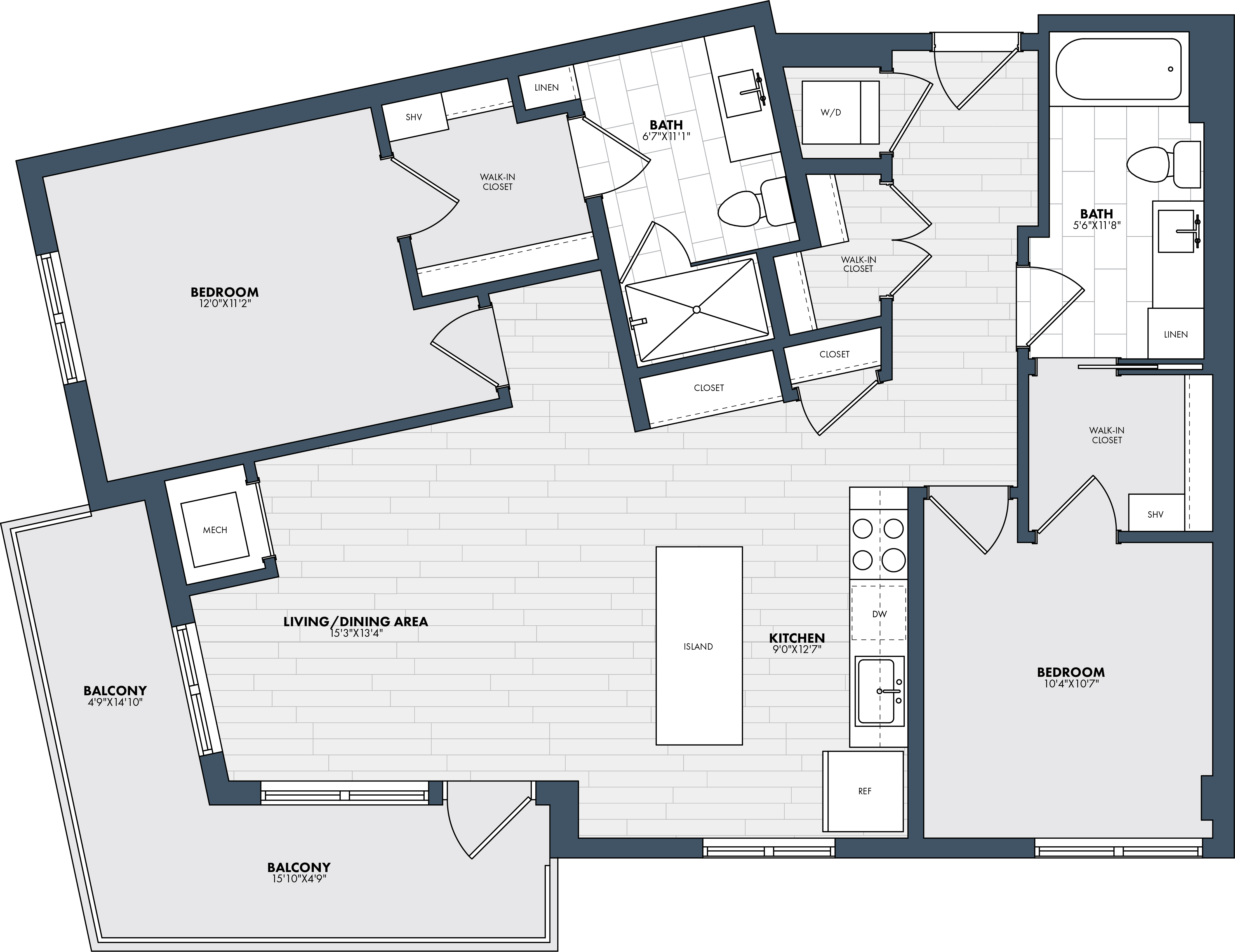 Floor Plan Image of Apartment Apt 112