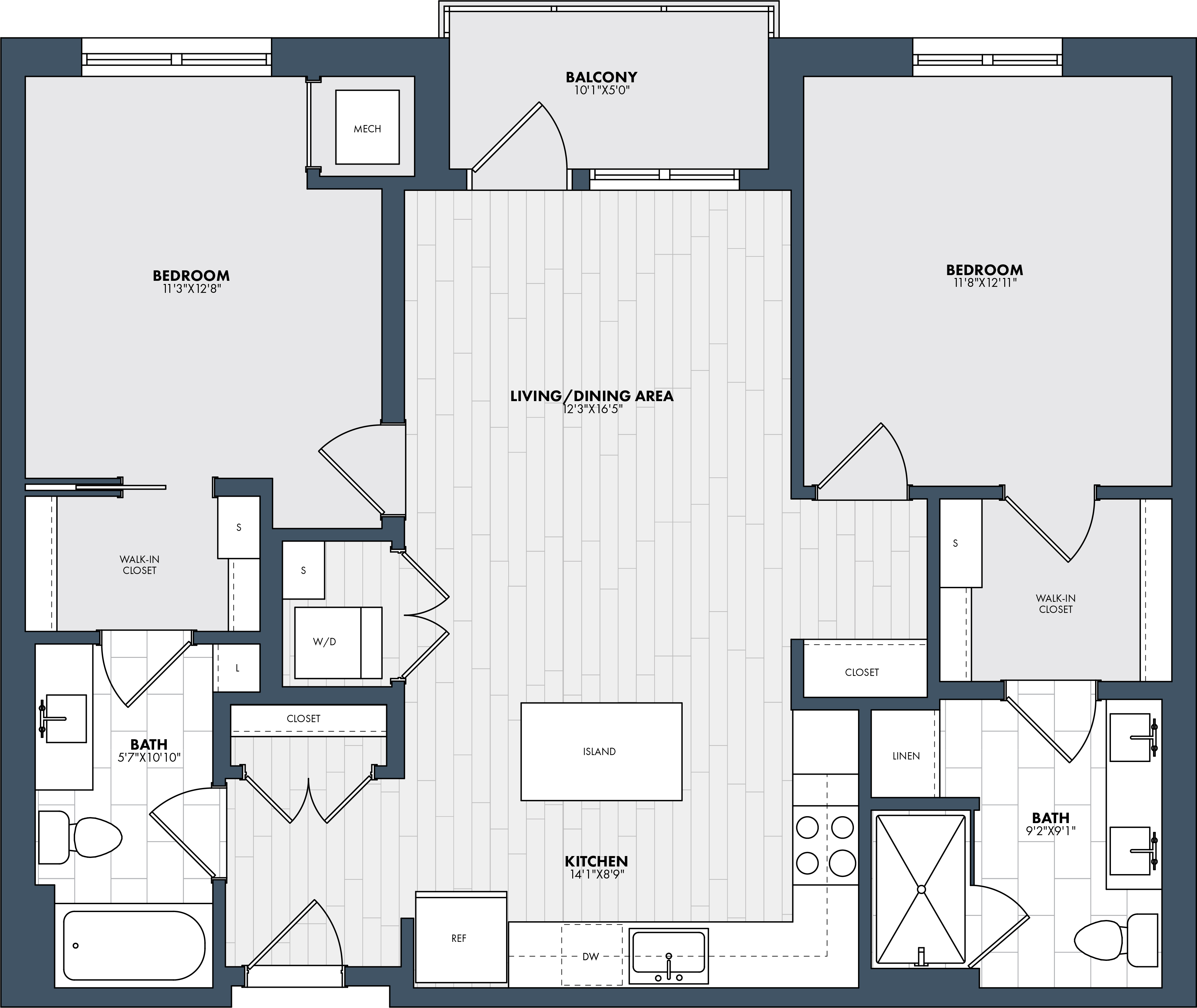 Floor Plan Image of Apartment Apt 304