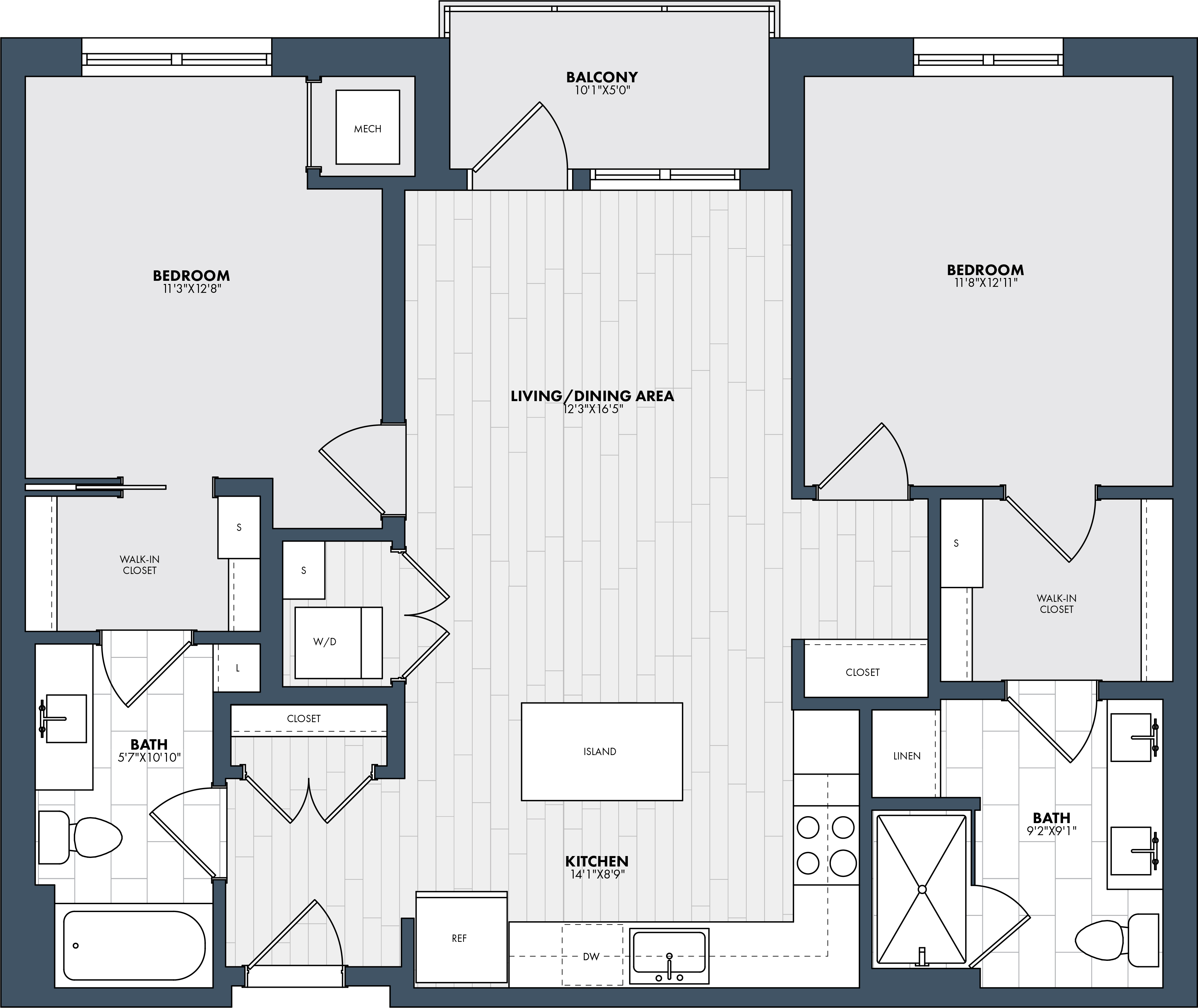 Floor Plan Image of Apartment Apt 404