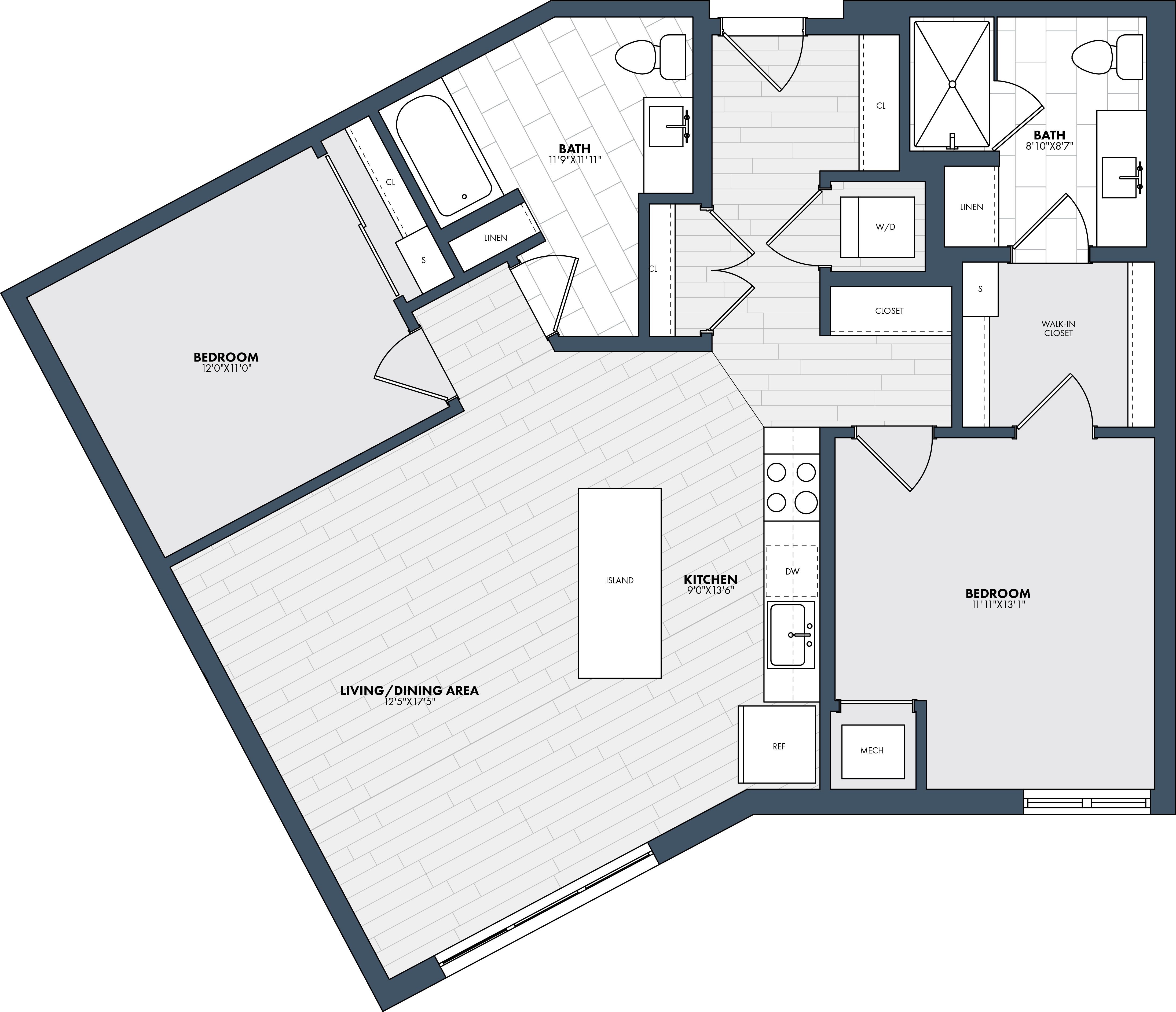 Floor Plan Image of Apartment Apt 225