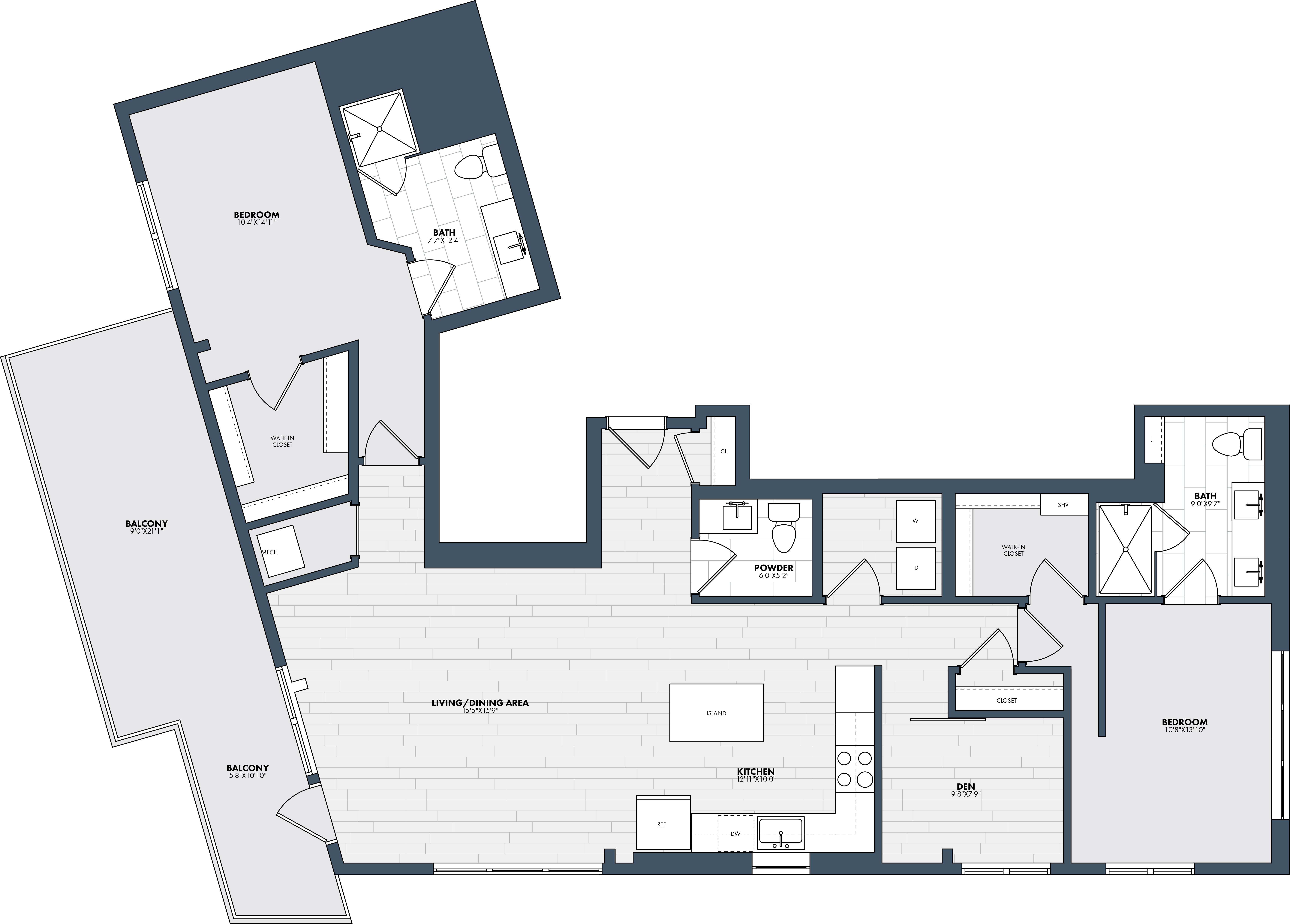 Floor Plan Image of Apartment Apt 718