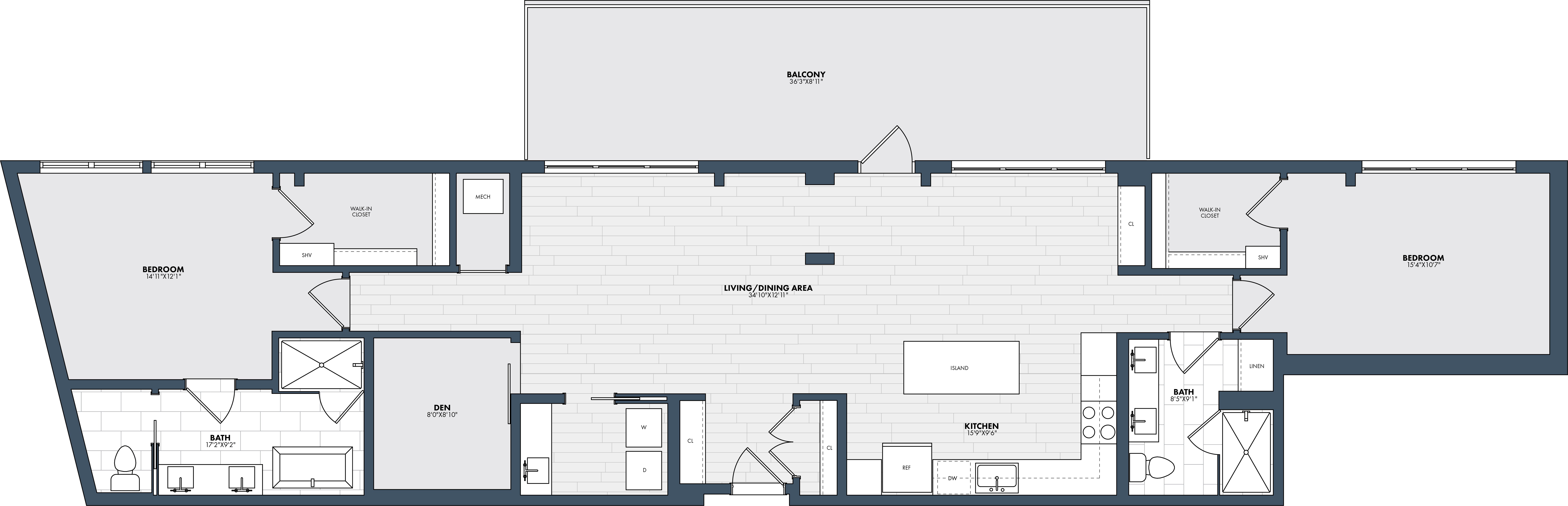 Floor Plan Image of Apartment Apt 724