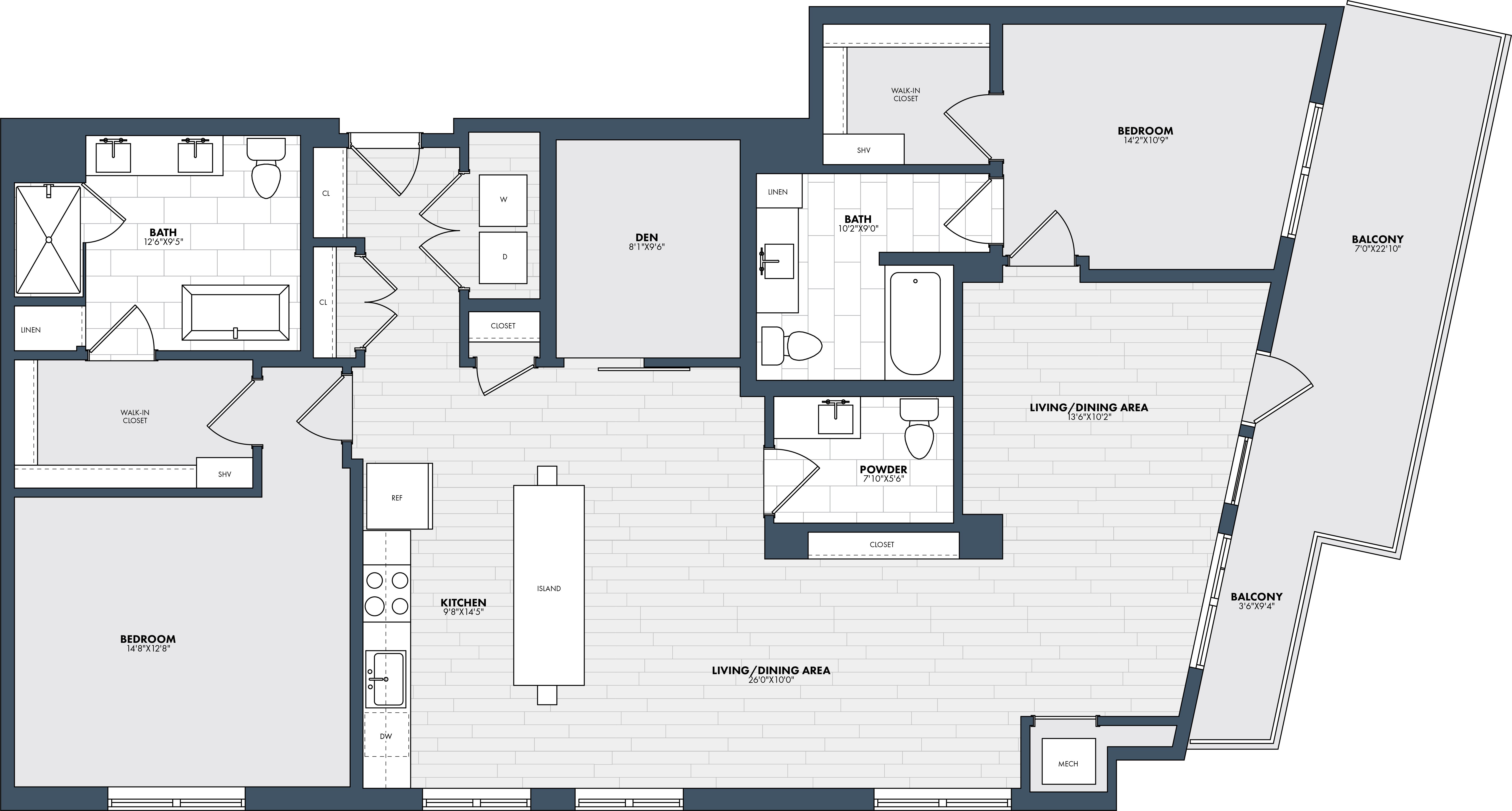 Floor Plan Image of Apartment Apt 702