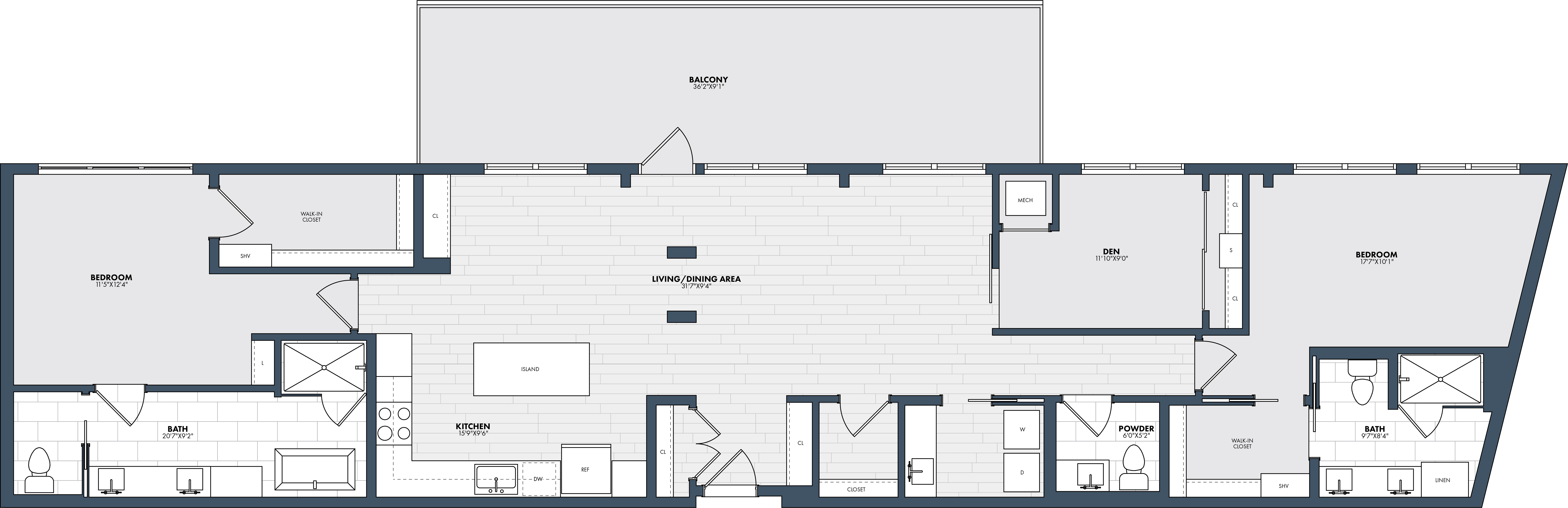 Floor Plan Image of Apartment Apt 722