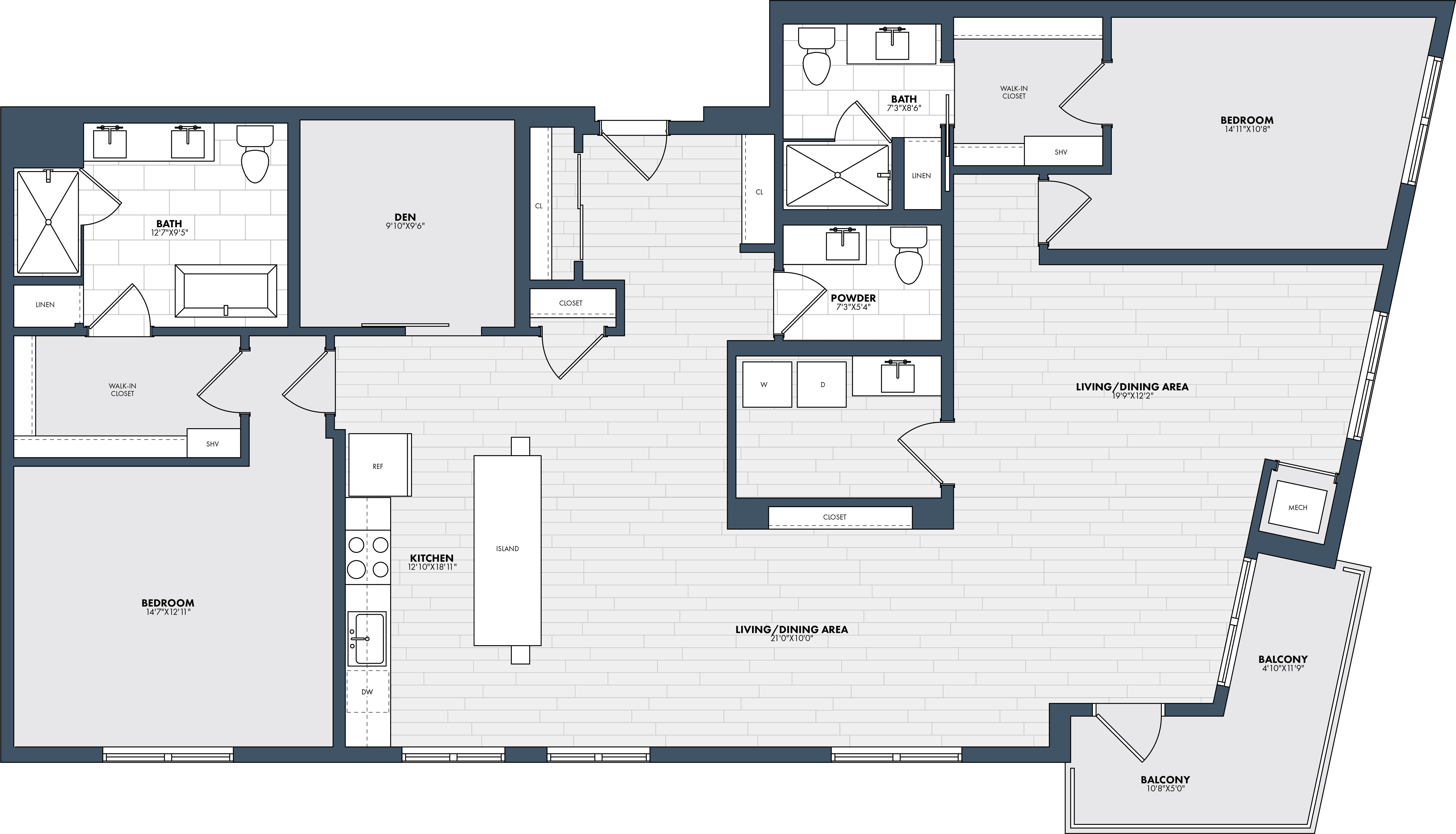 Floor Plan Image of Apartment Apt 402