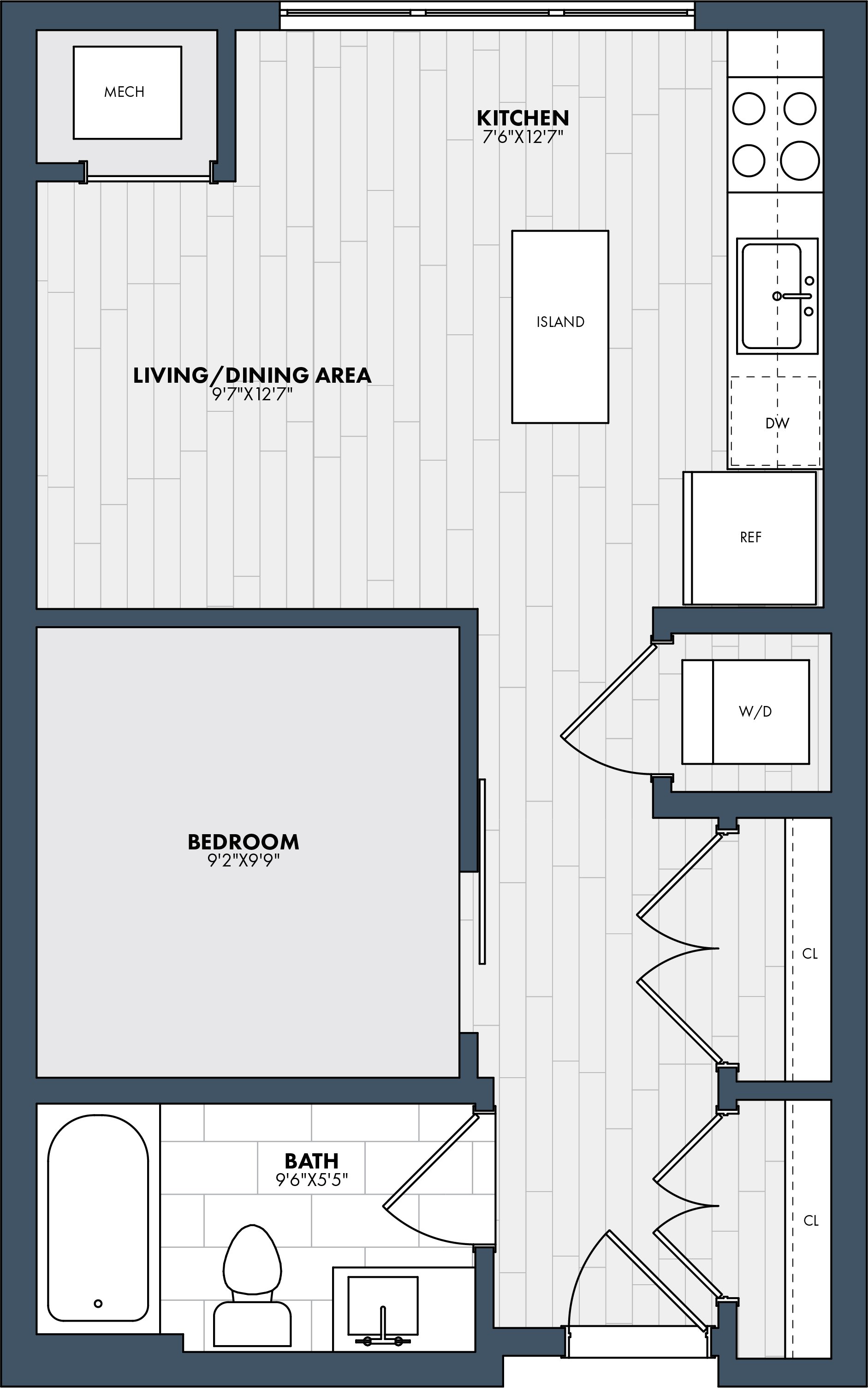Floor Plan Image of Apartment Apt 614