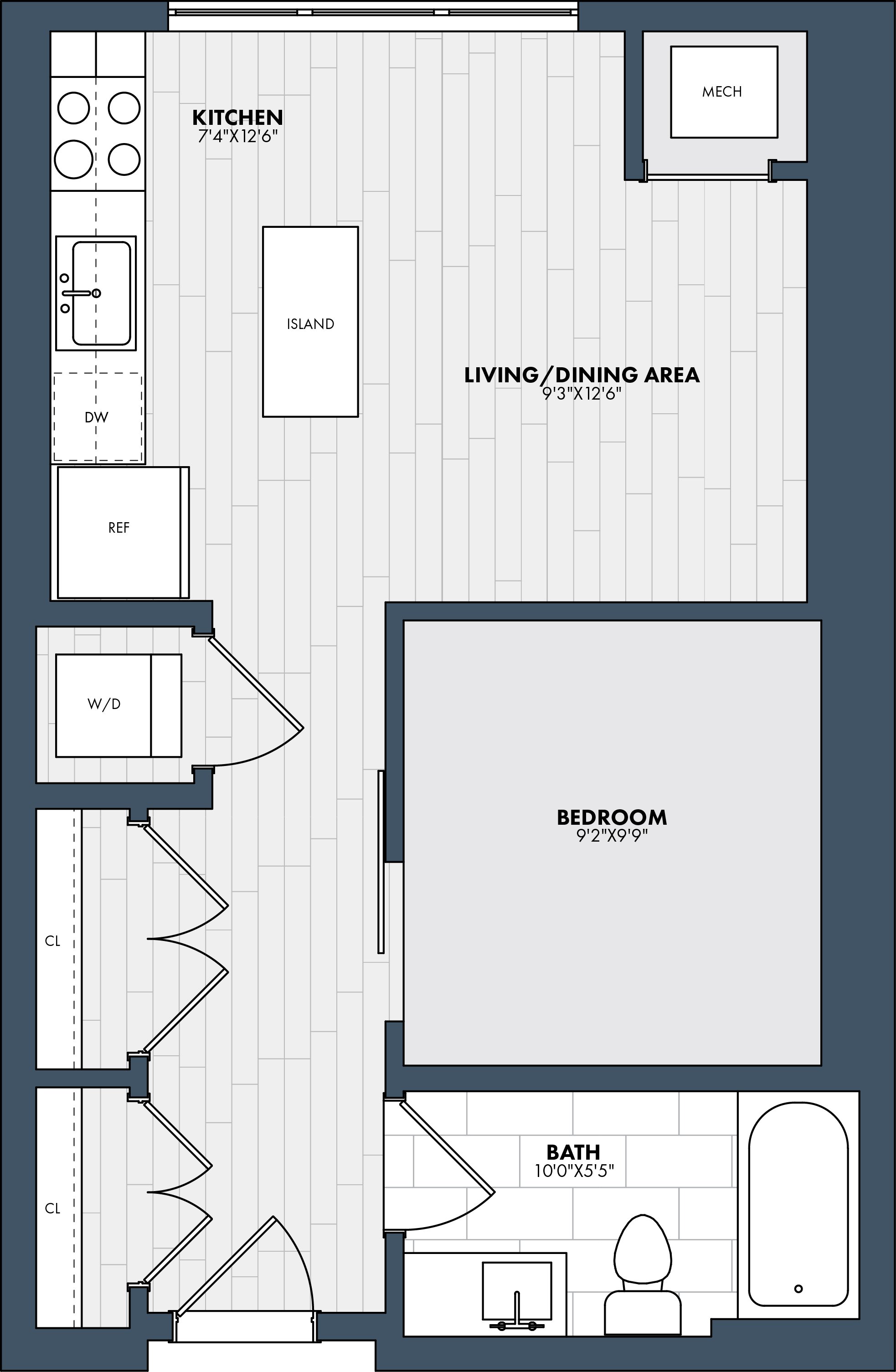 Floor Plan Image of Apartment Apt 620