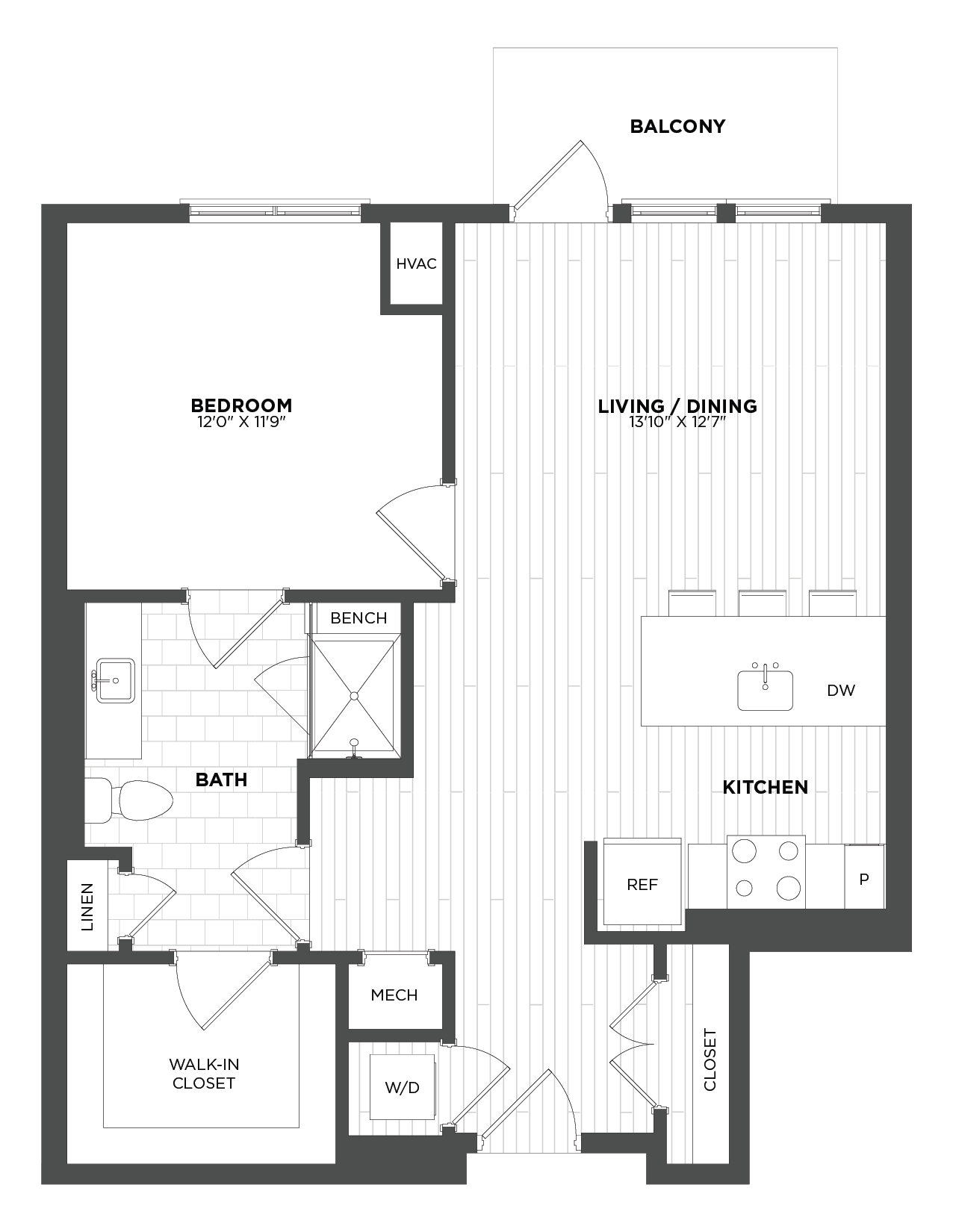 Floorplan image of Apt 210