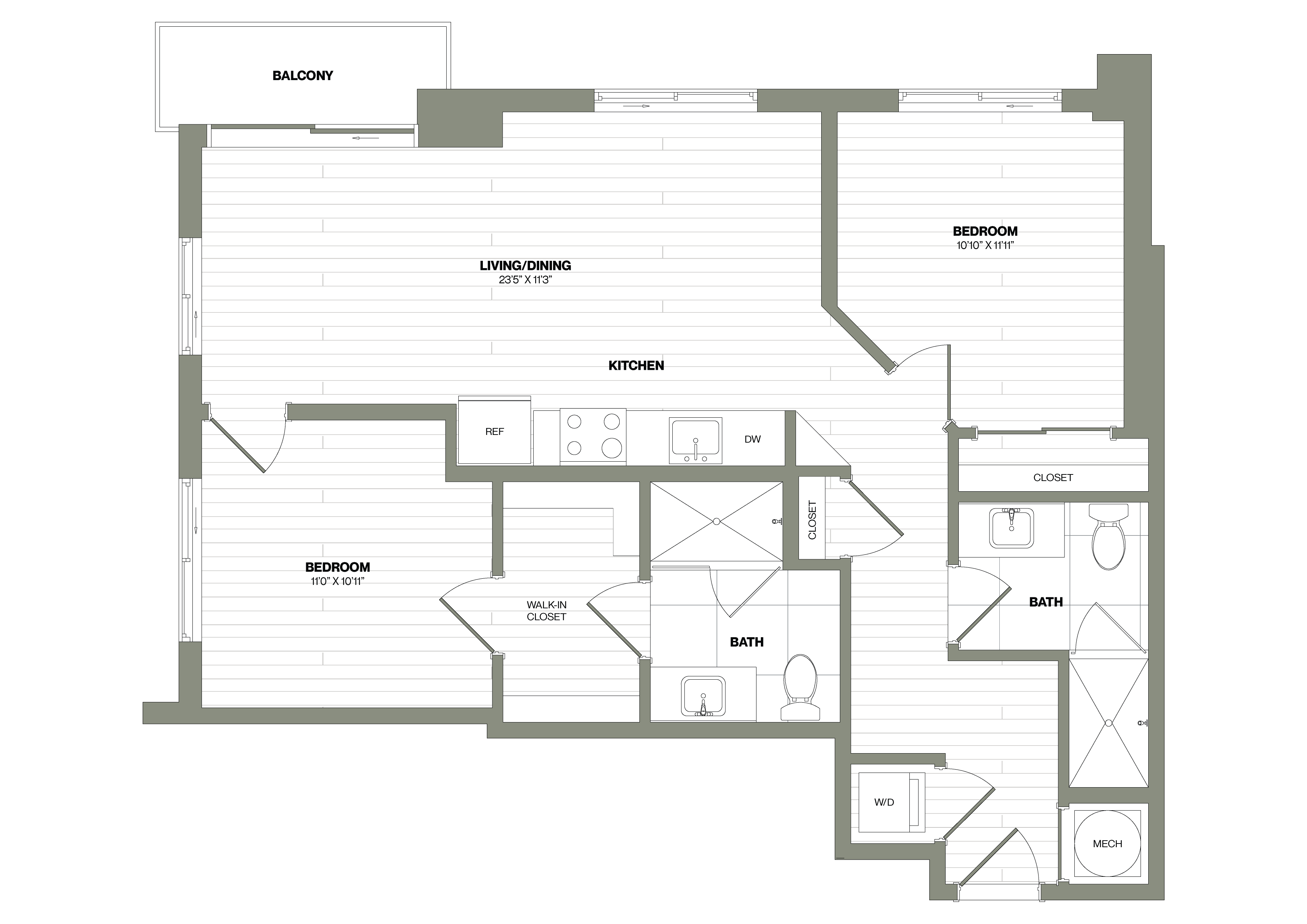 Floor Plan Image of Apartment Apt 0705