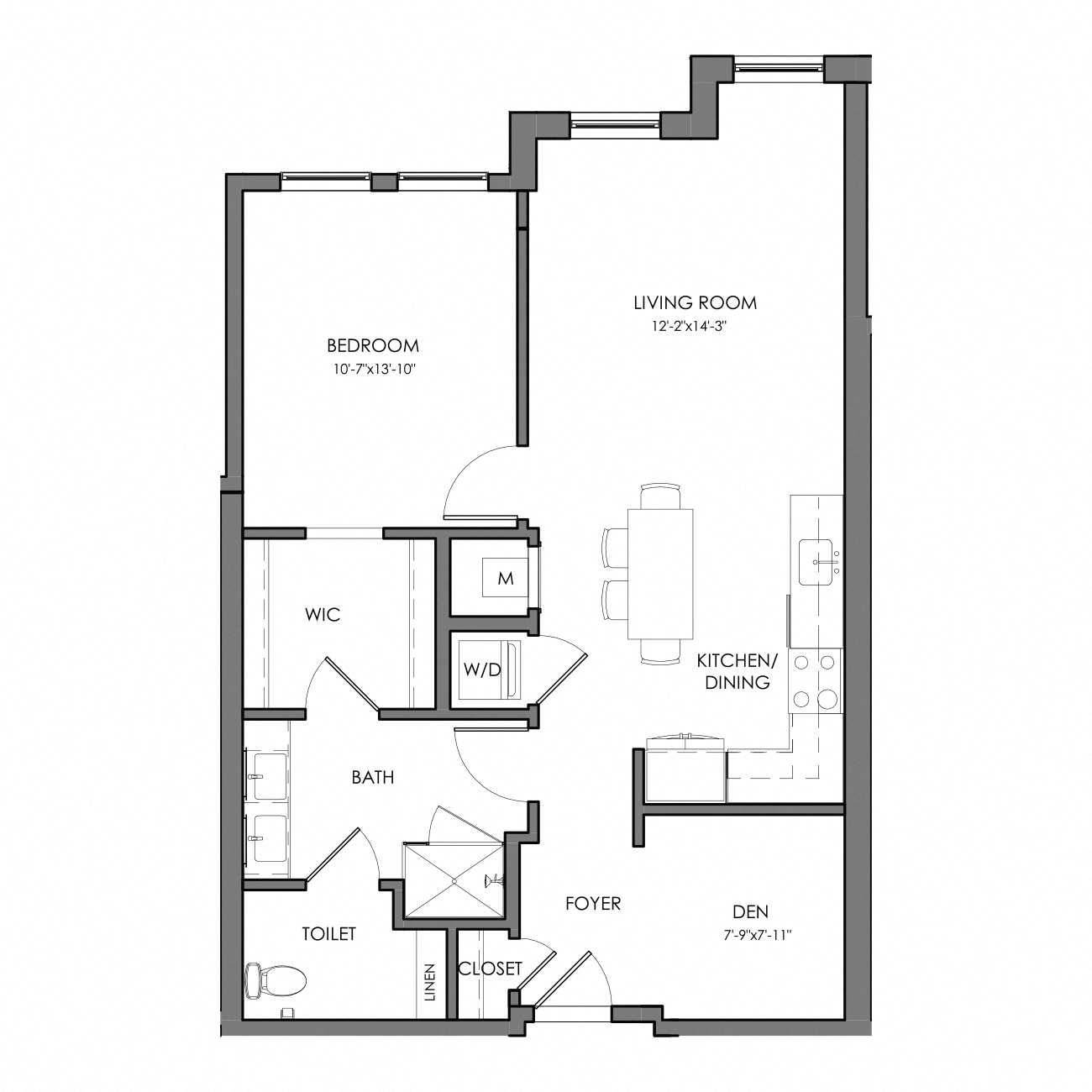 Apartment 3001 floorplan
