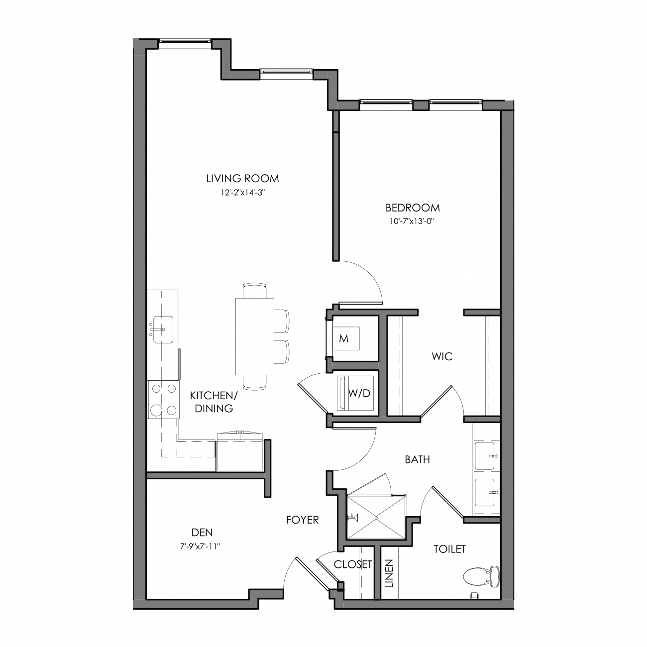 Apartment 5101 floorplan