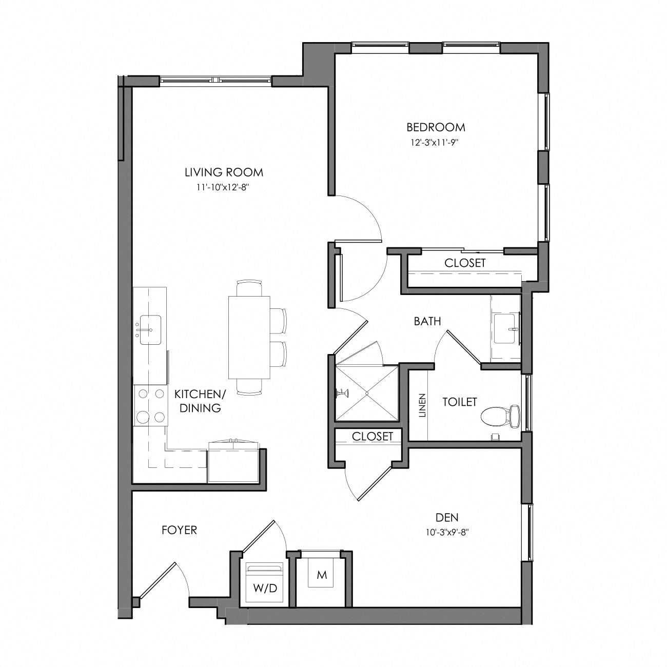 Apartment 3010 floorplan