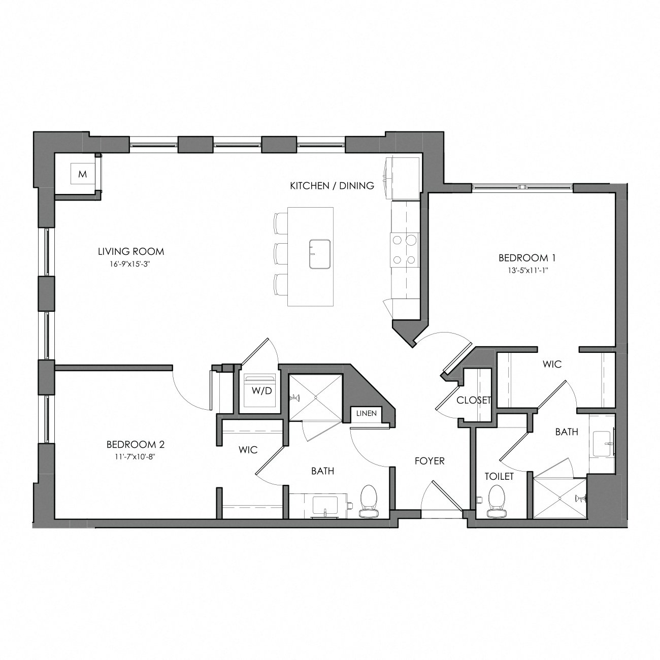 Apartment 4090 floorplan