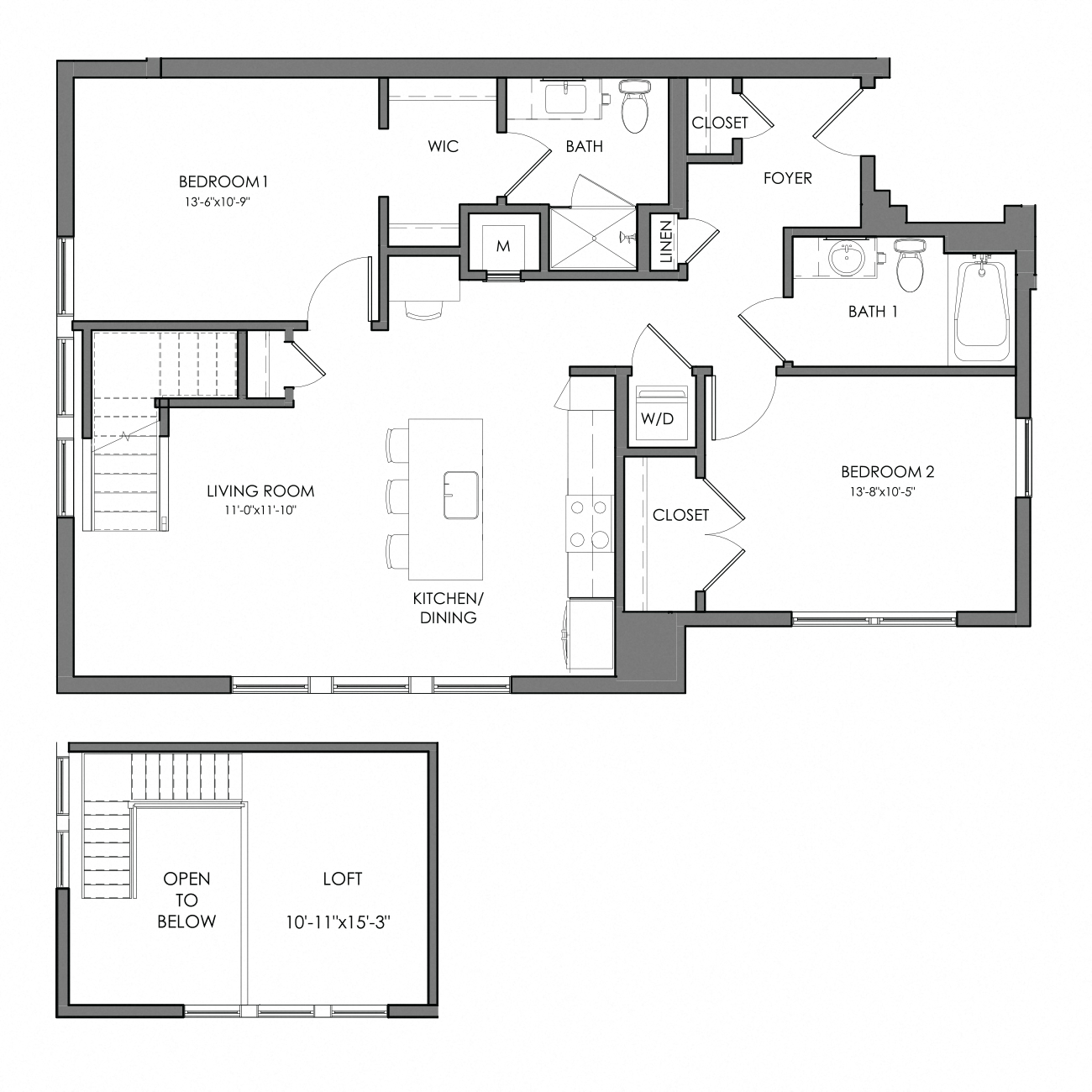 Apartment 4058 floorplan