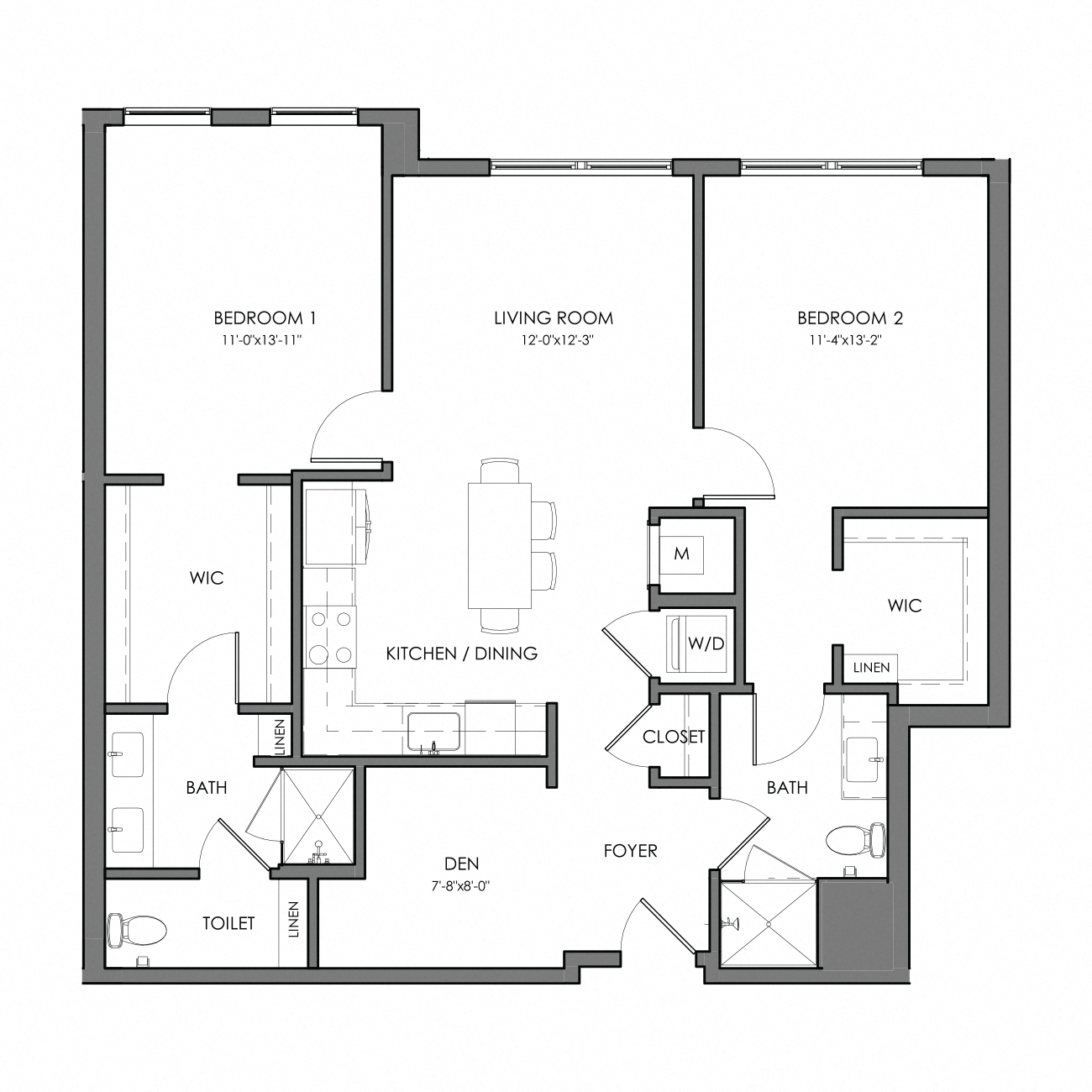 Apartment 3068 floorplan