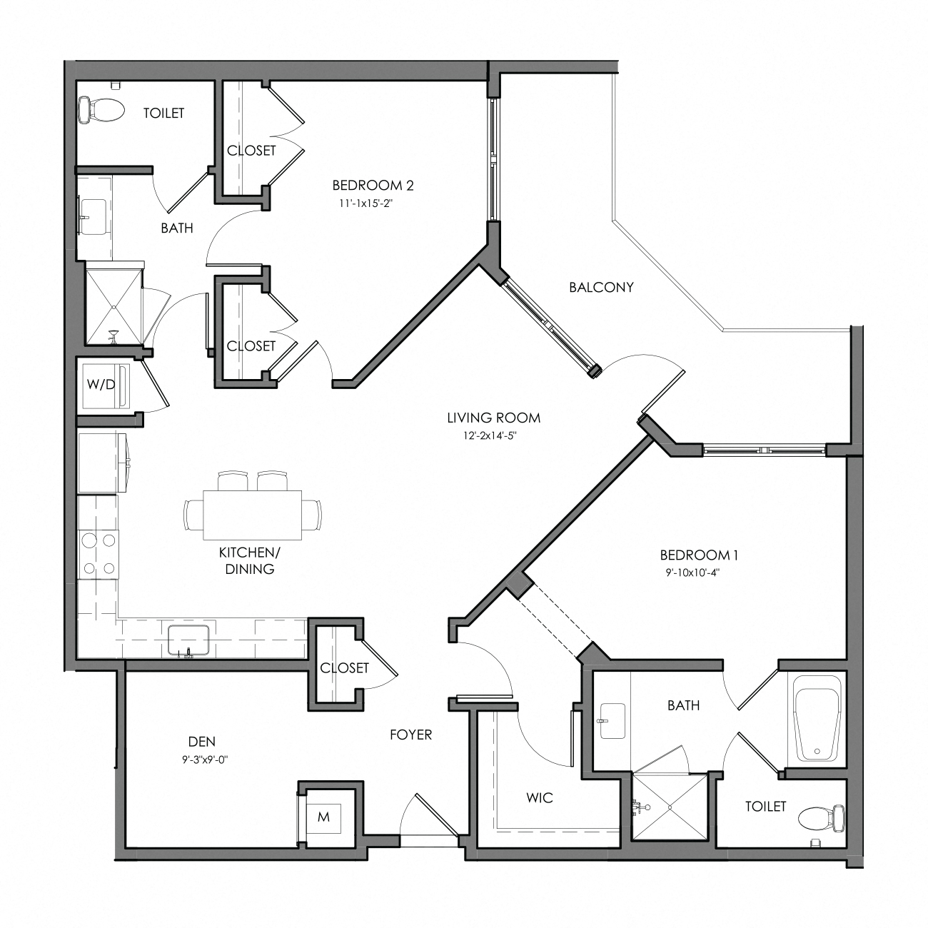 Apartment 3100 floorplan