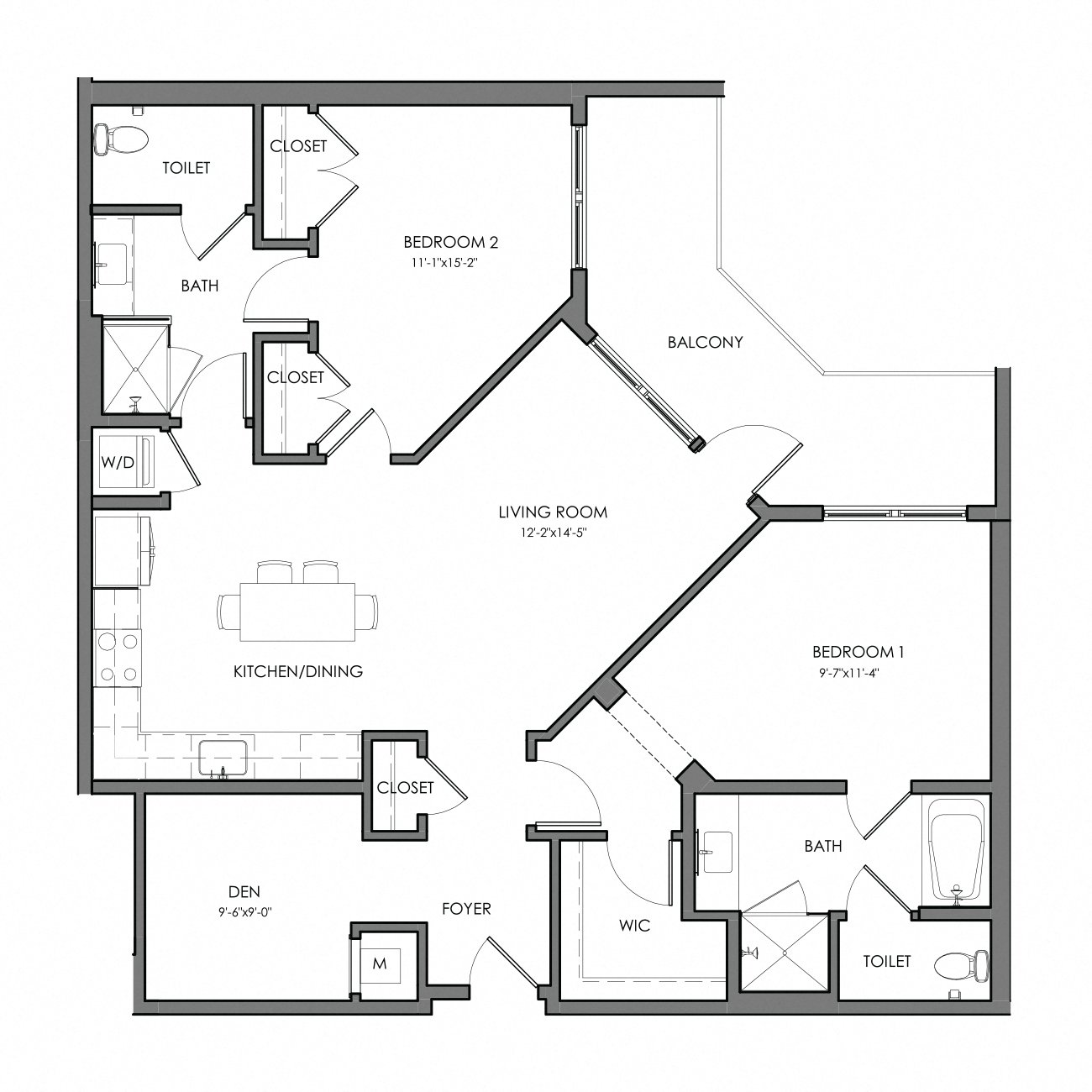 Apartment 3024 floorplan