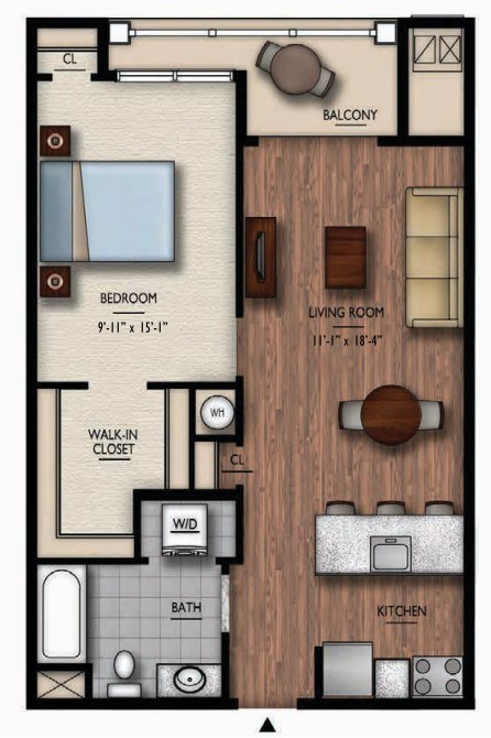Floor Plan Image of Apartment Apt 4402
