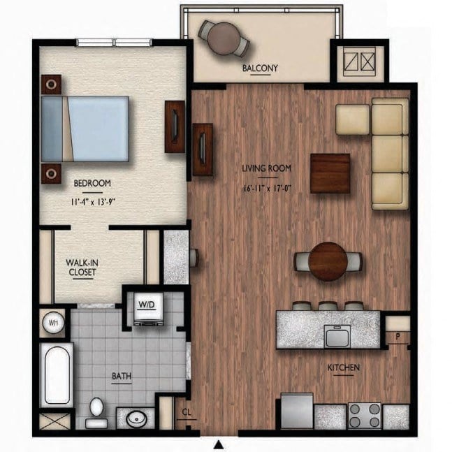 Floor Plan Image of Apartment Apt 4304