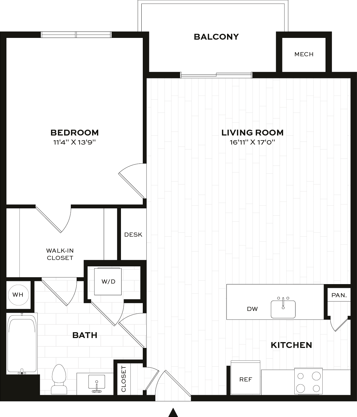 Floor Plan Image of Apartment Apt 1414