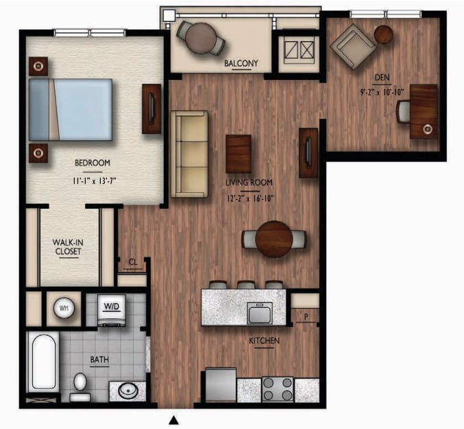 Floor Plan Image of Apartment Apt 4406