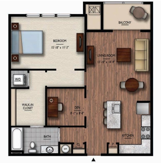Floor Plan Image of Apartment Apt 7404