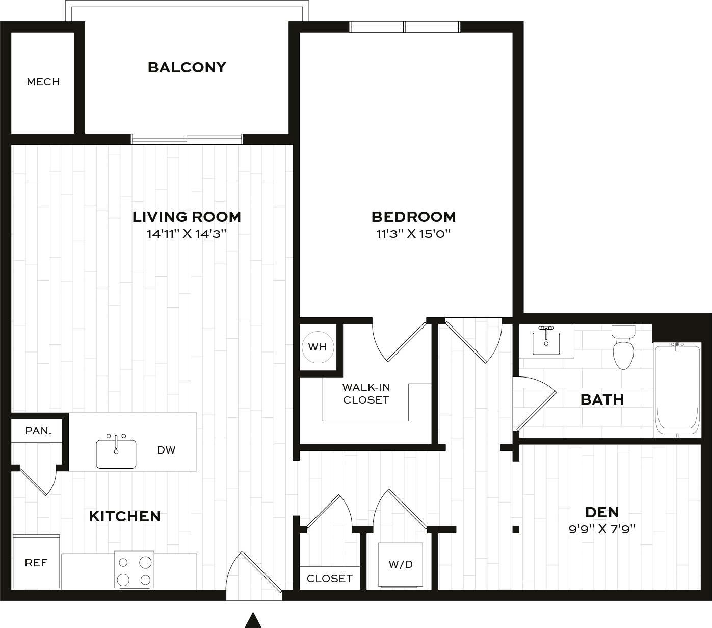 Floor Plan Image of Apartment Apt 1101