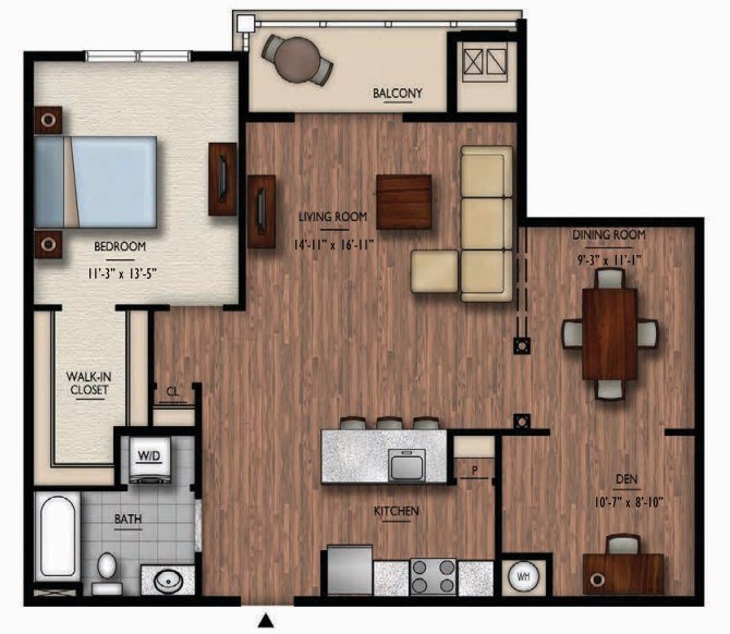 Floor Plan Image of Apartment Apt 7115
