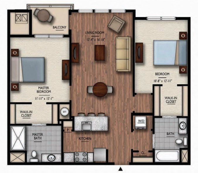Floor Plan Image of Apartment Apt 7108