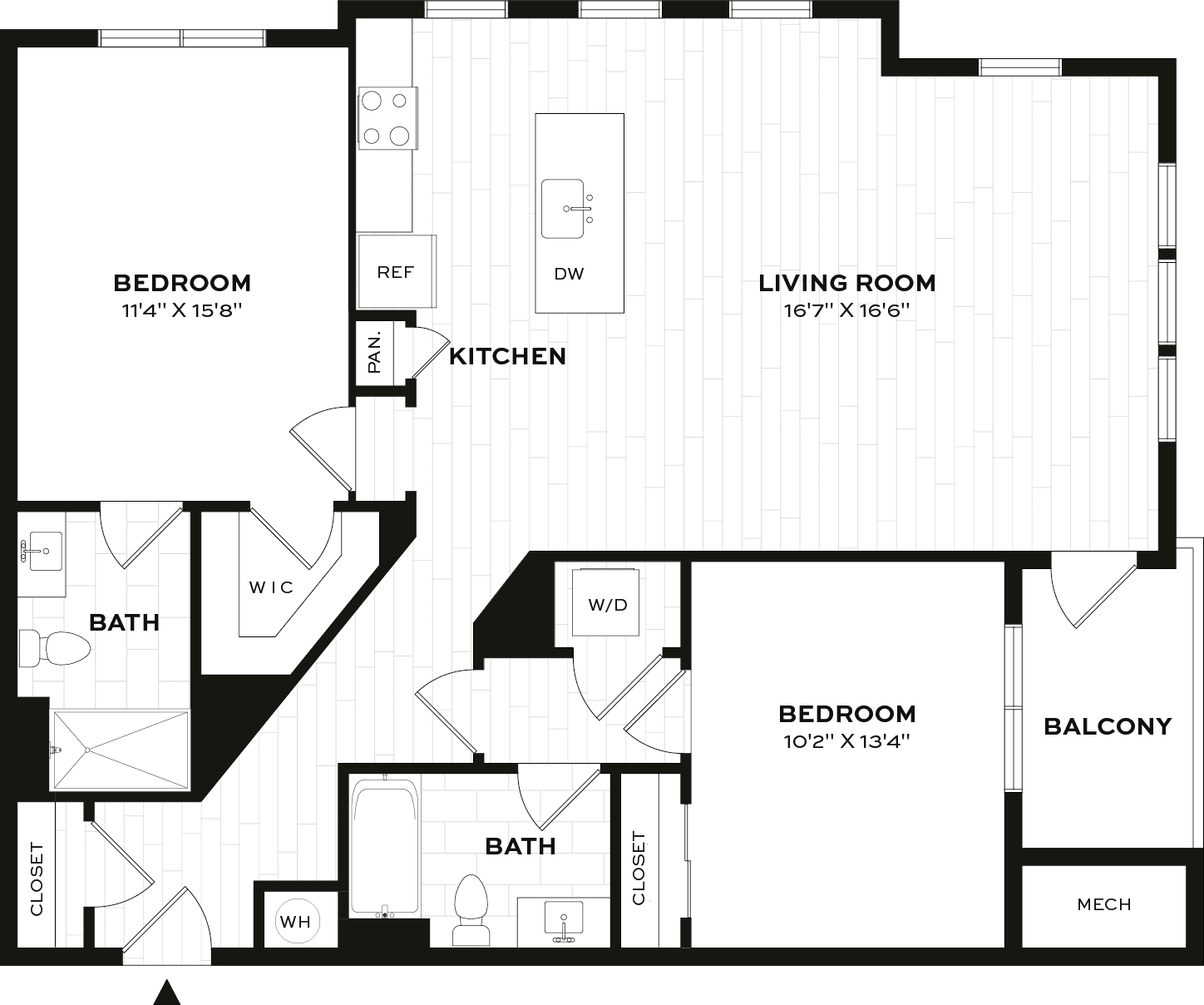 Floor Plan Image of Apartment Apt 4307