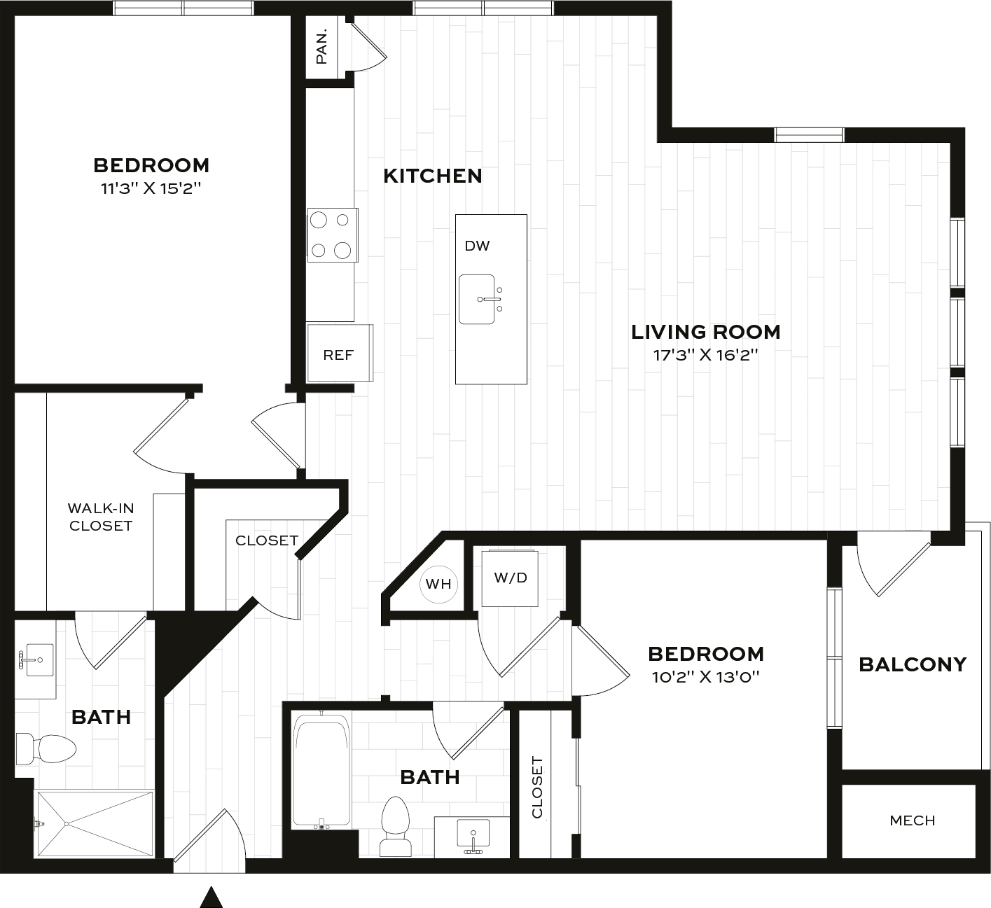 Floor Plan Image of Apartment Apt 4416