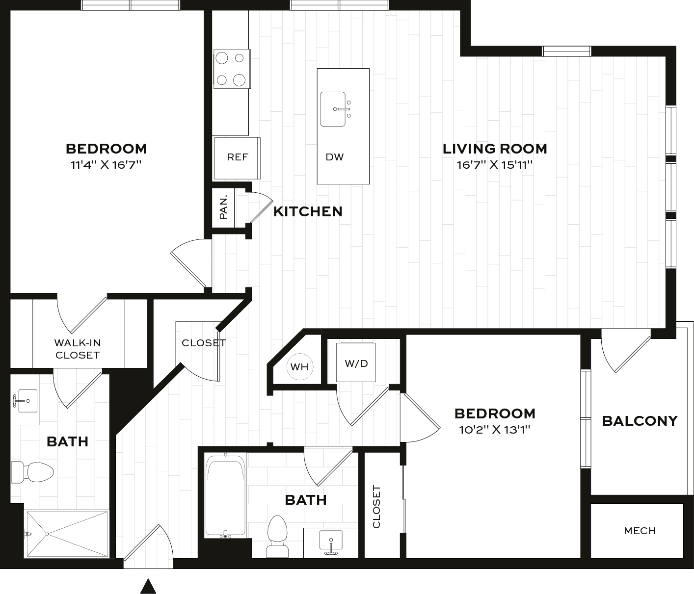 Floor Plan Image of Apartment Apt 2103