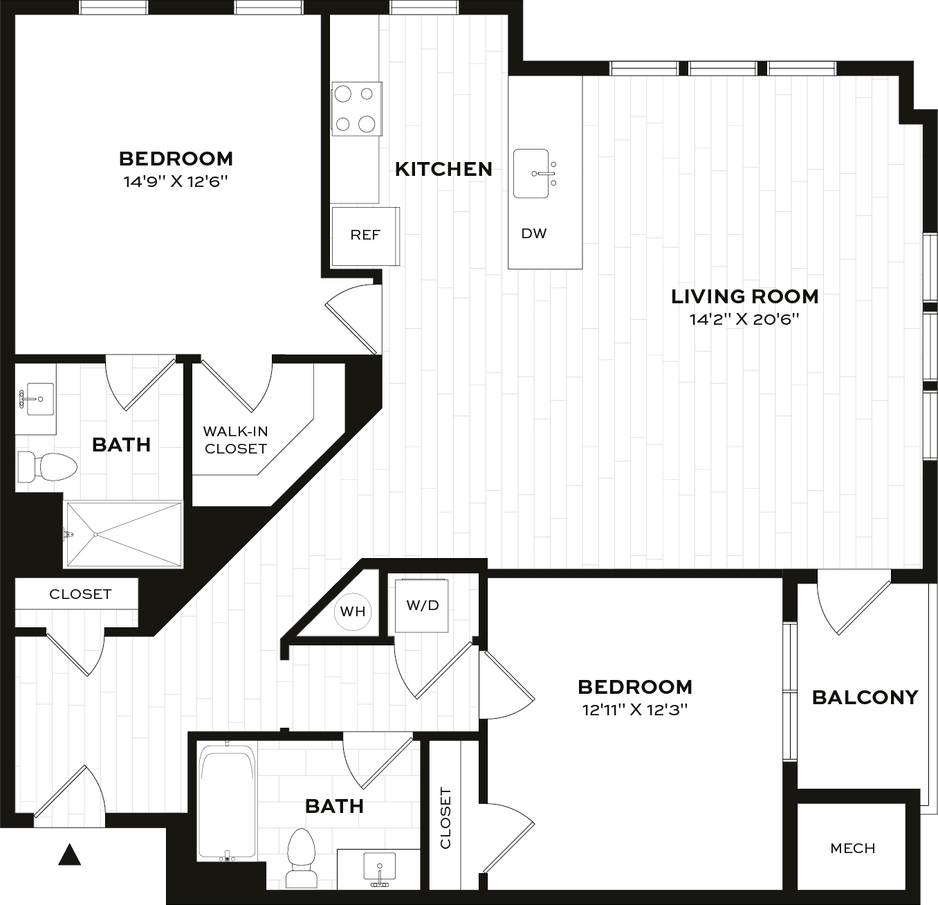 Floor Plan Image of Apartment Apt 4212