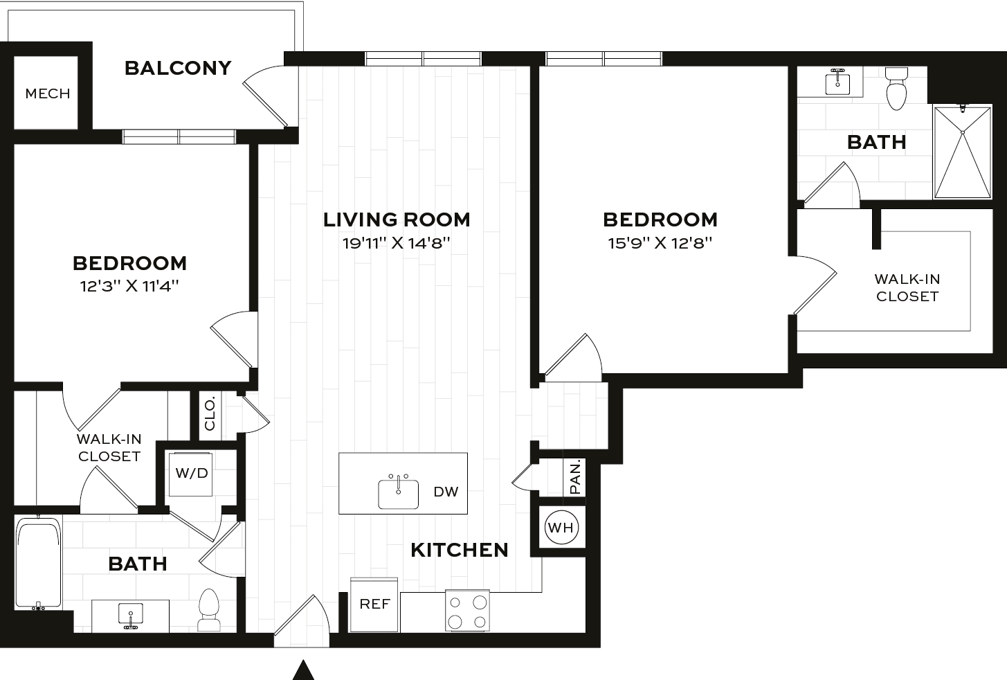 Floor Plan Image of Apartment Apt 4101