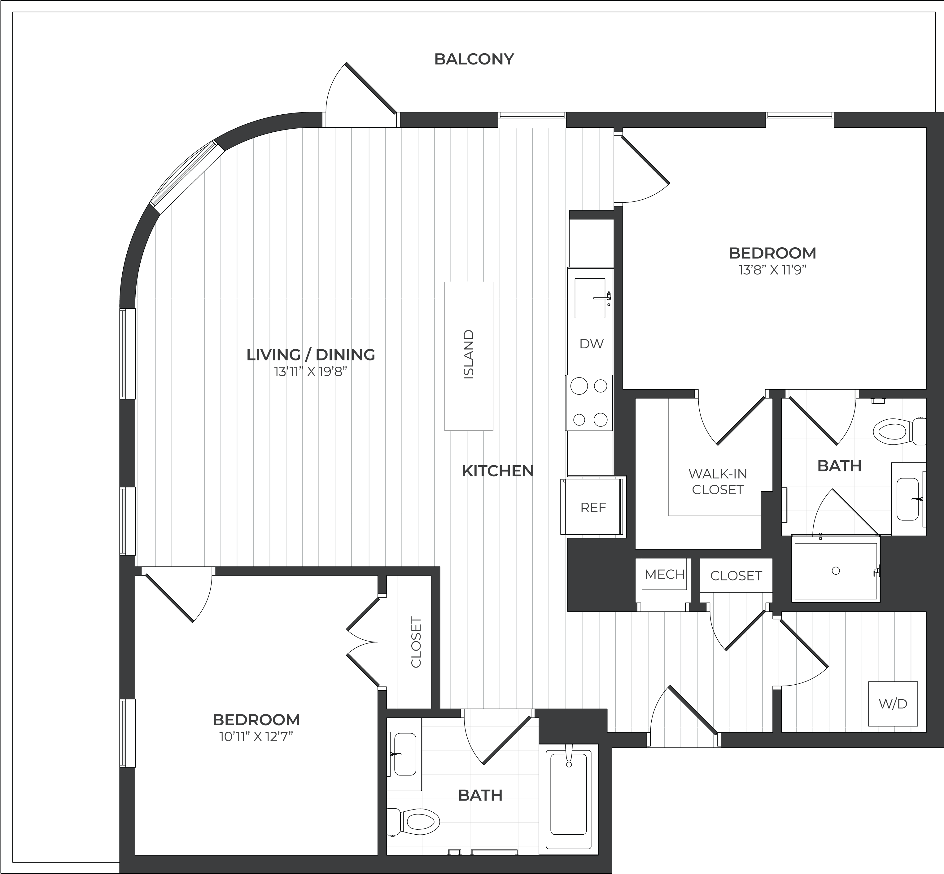 floorplan image of apartment C610