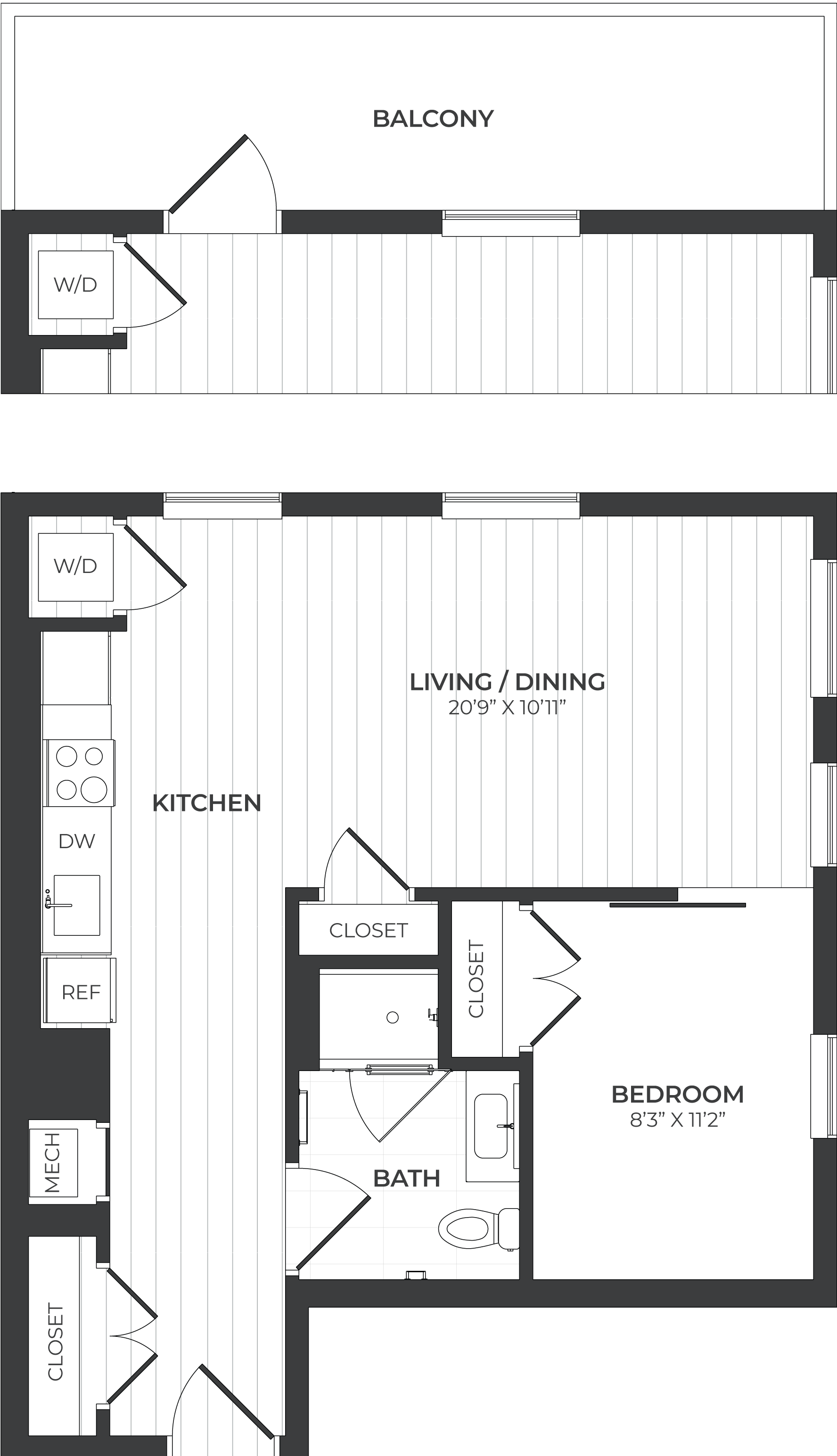 floorplan image of apartment C634
