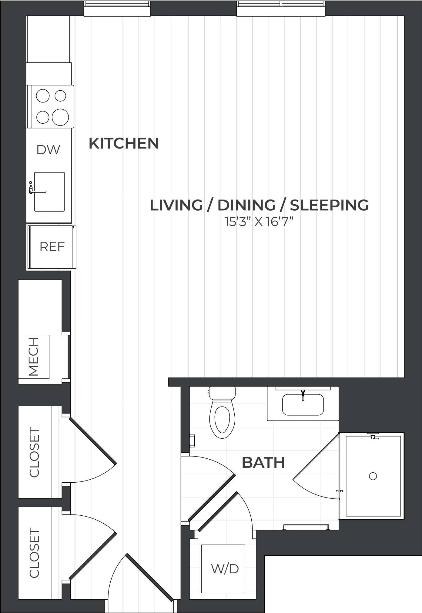 floorplan image of apartment C334