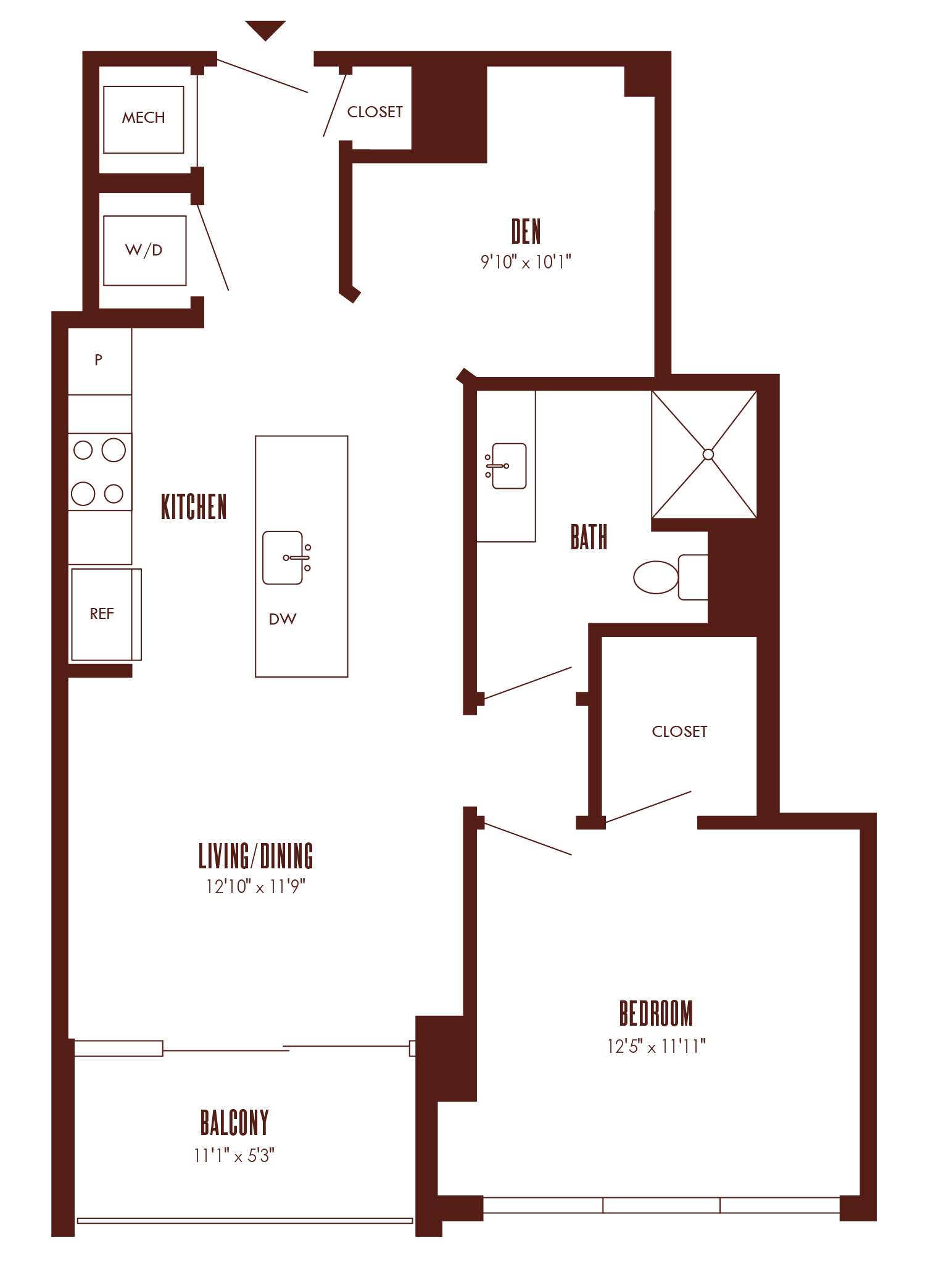 Floor Plan Image of Apartment Apt 