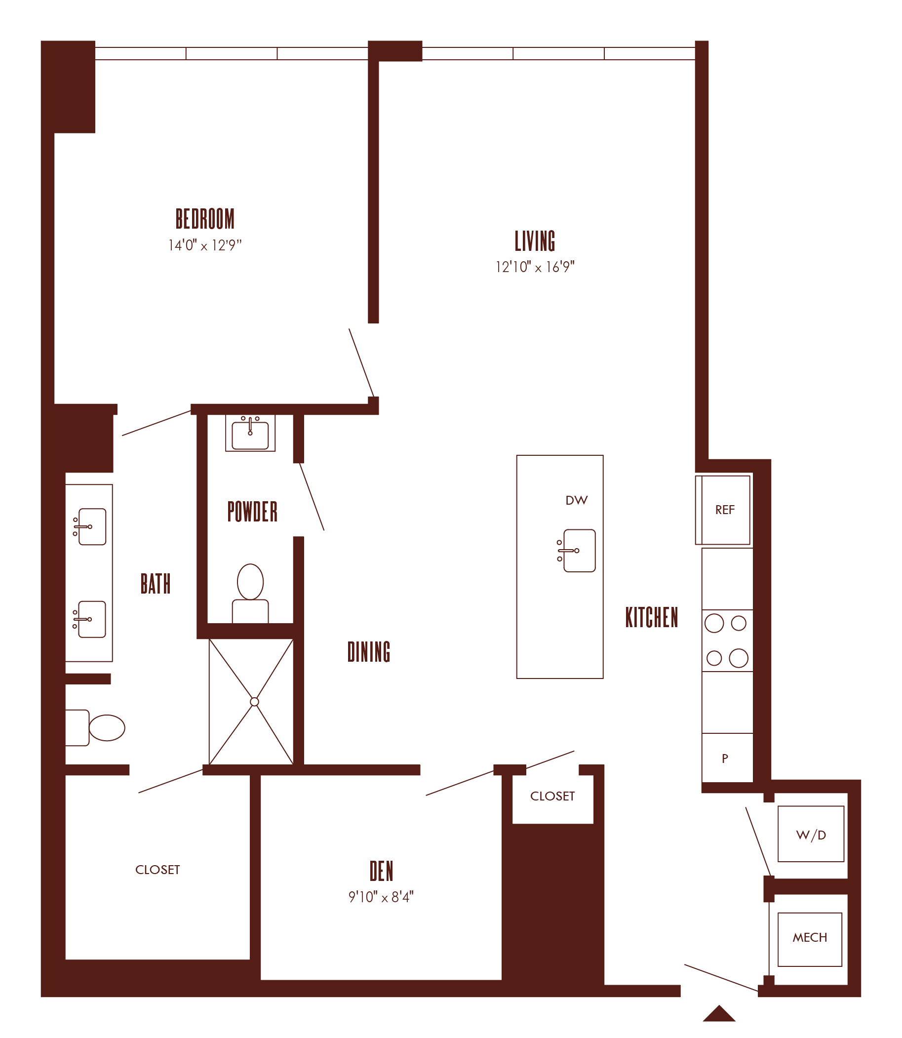 Floor Plan Image of Apartment Apt 30N