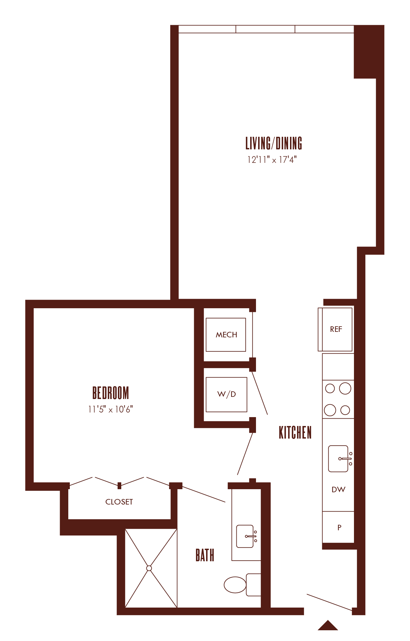 Floor Plan Image of Apartment Apt 