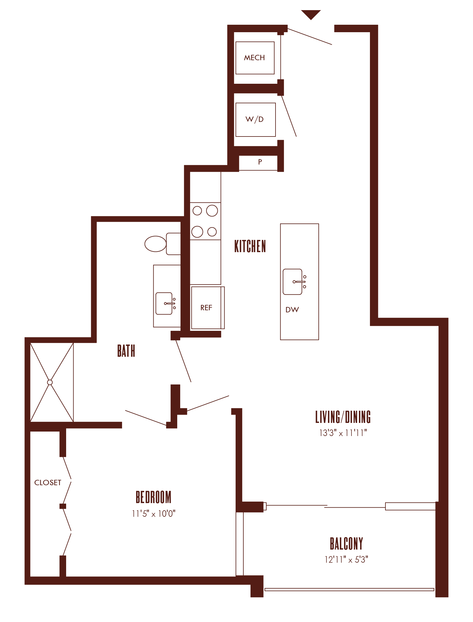 Floor Plan Image of Apartment Apt 