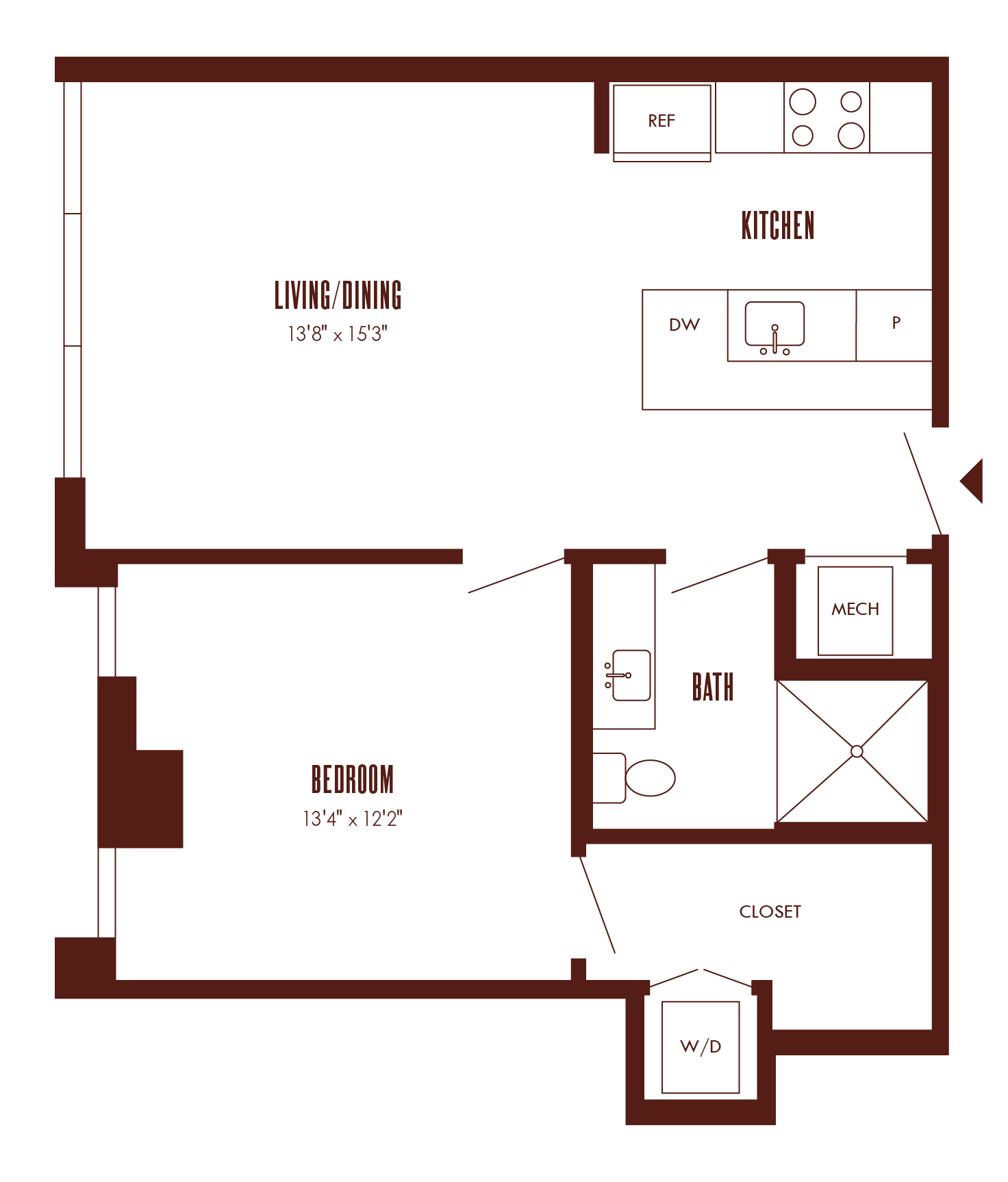 Floor Plan Image of Apartment Apt 