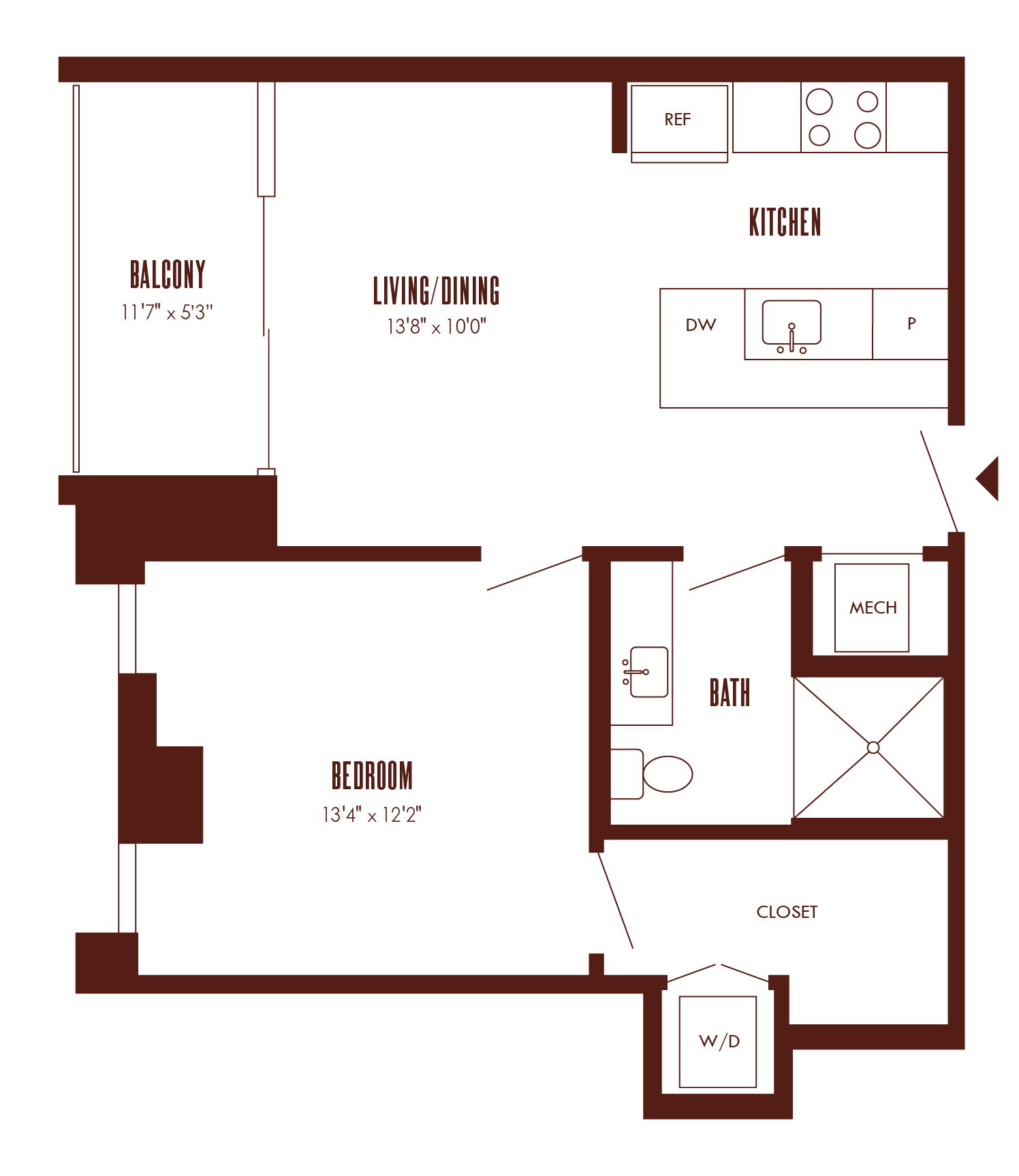 Floor Plan Image of Apartment Apt 