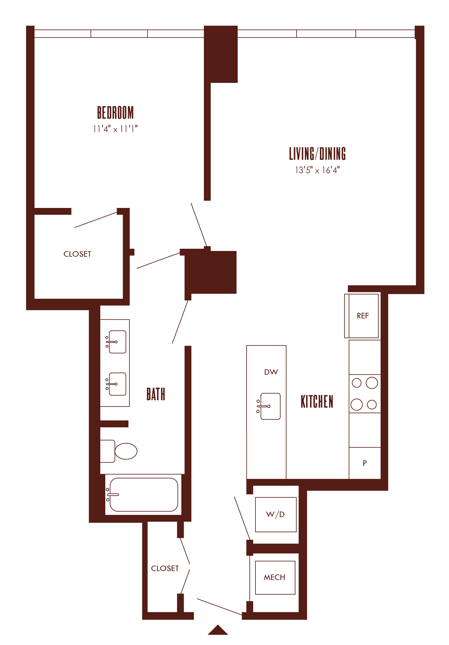 Floor Plan Image of Apartment Apt 12N