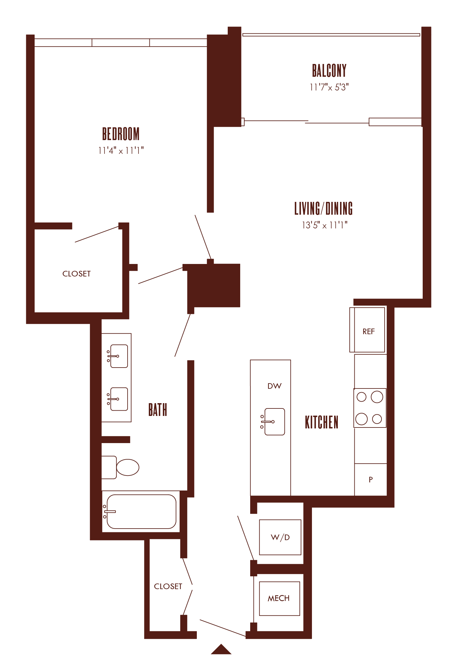 Floor Plan Image of Apartment Apt 