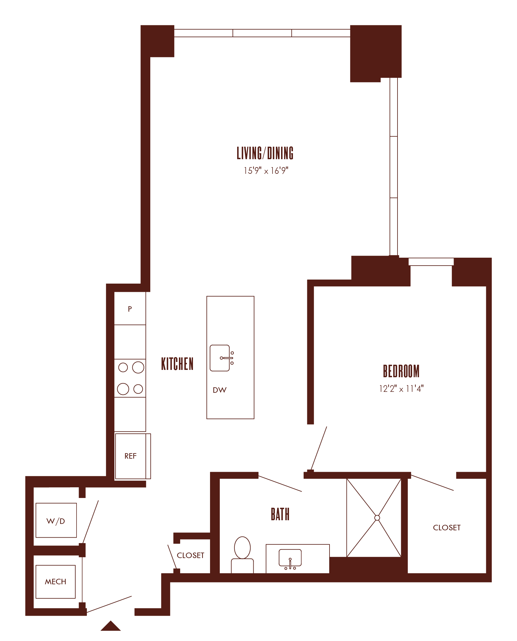 Floor Plan Image of Apartment Apt 29P