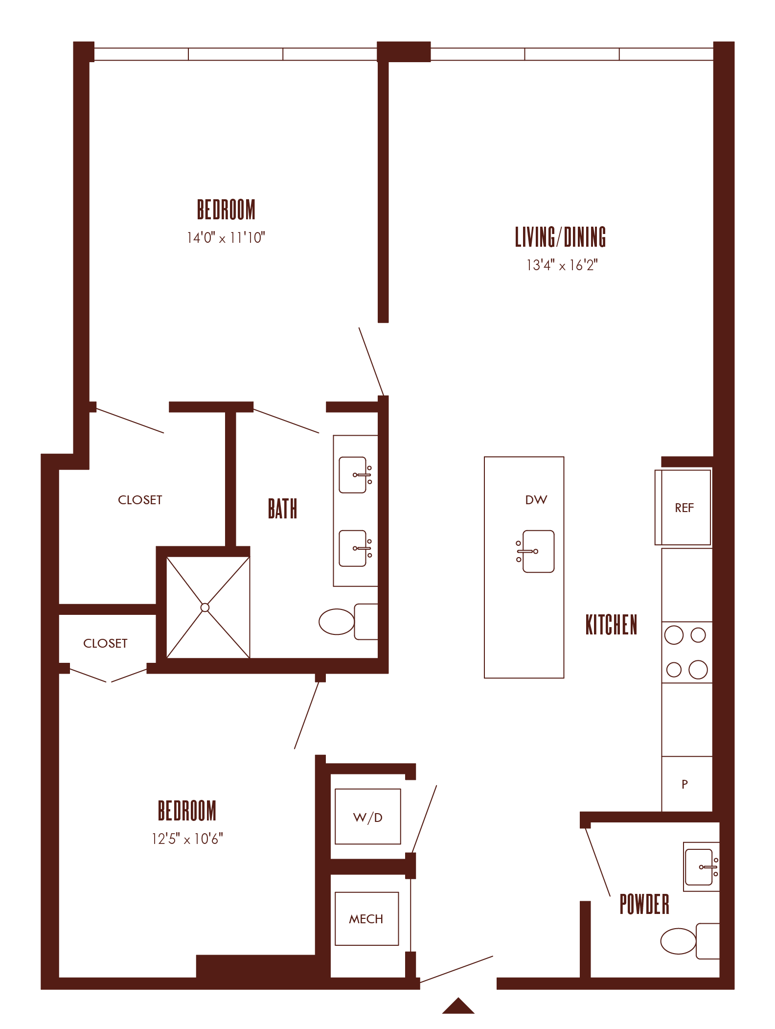 Floor Plan Image of Apartment Apt 31J